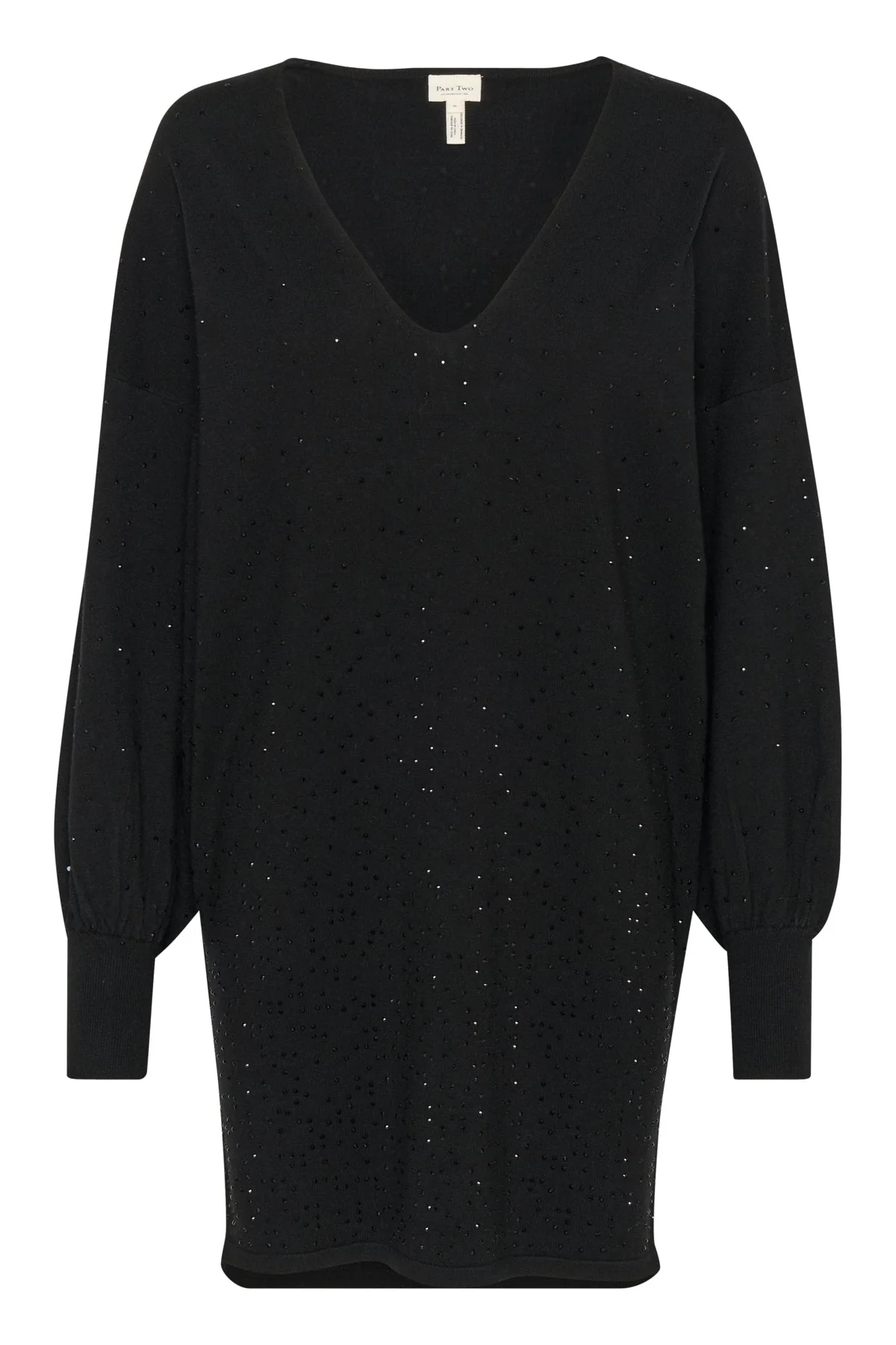 Maceypw Dress Black Rhinestone