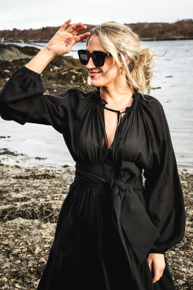Beach Seniorita Dress Black - Image 5