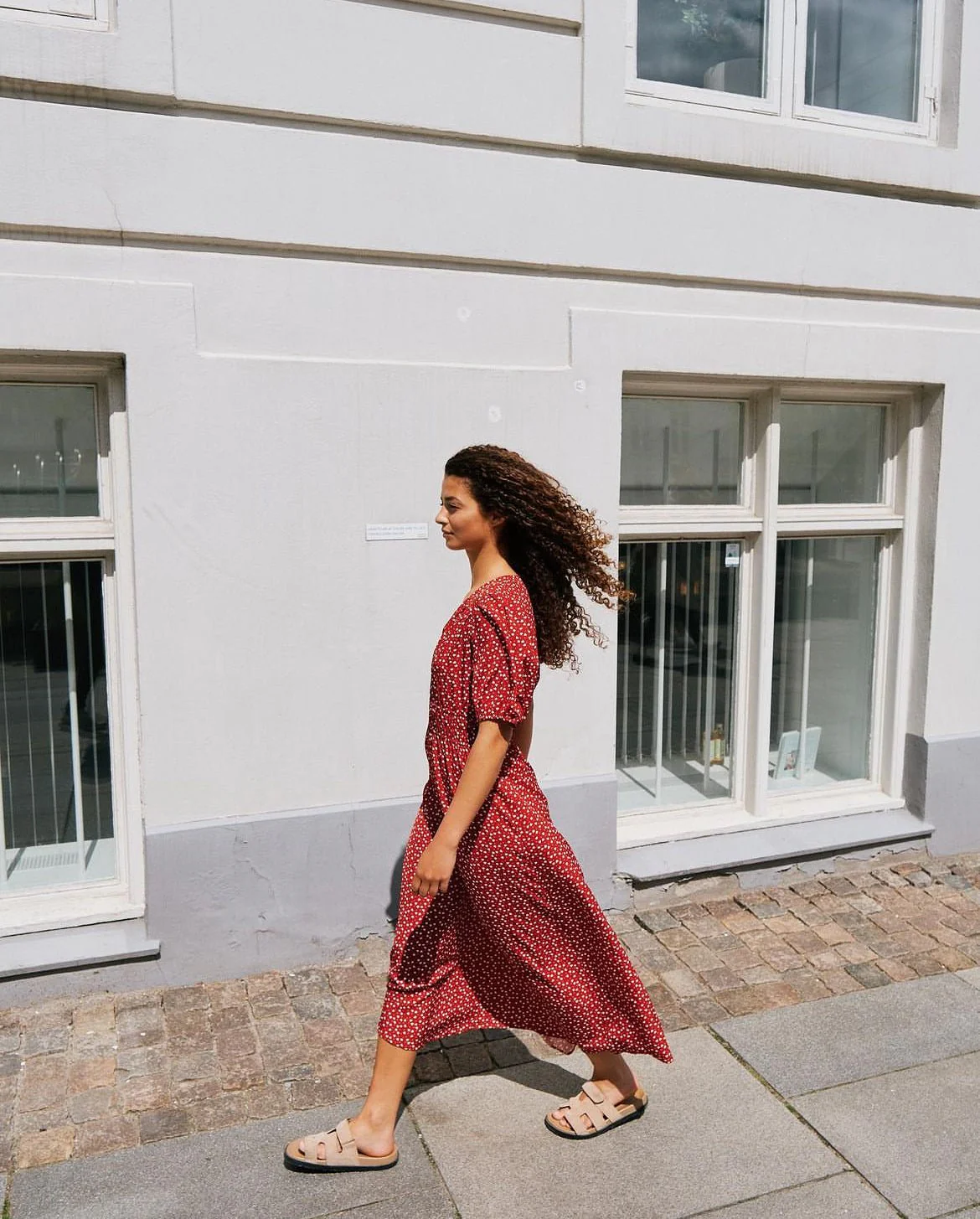 Julia Cute Heart Dress Red - Image 6