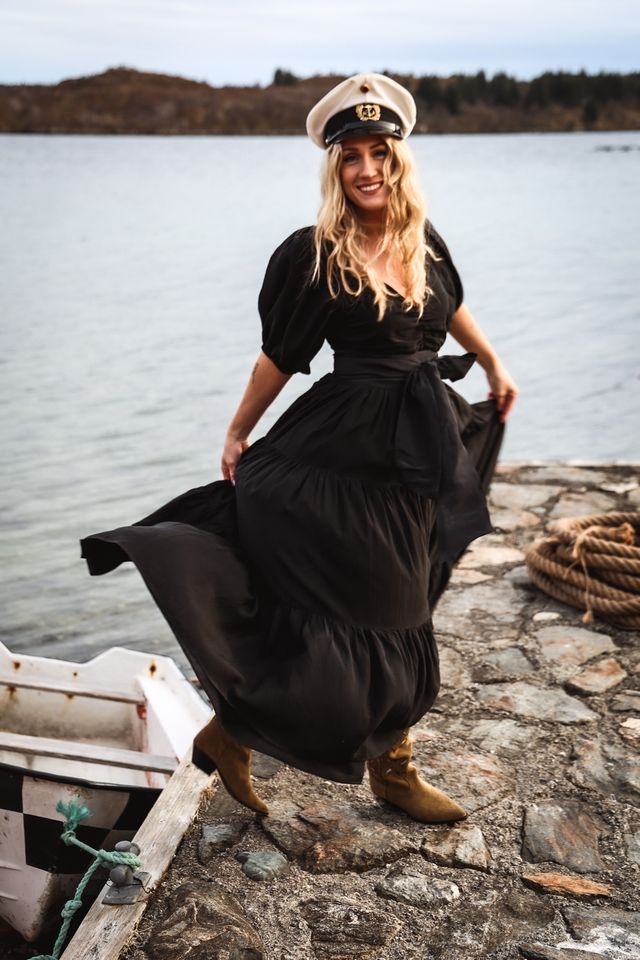 Napoli Long Dress Black - Image 2