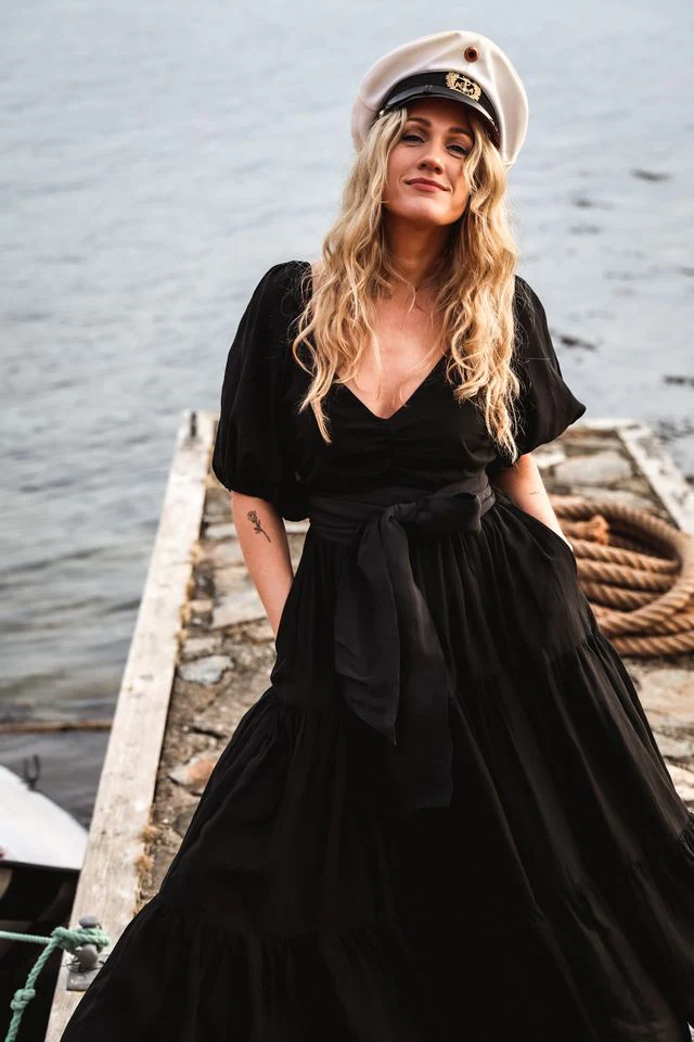 Napoli Long Dress Black - Image 6