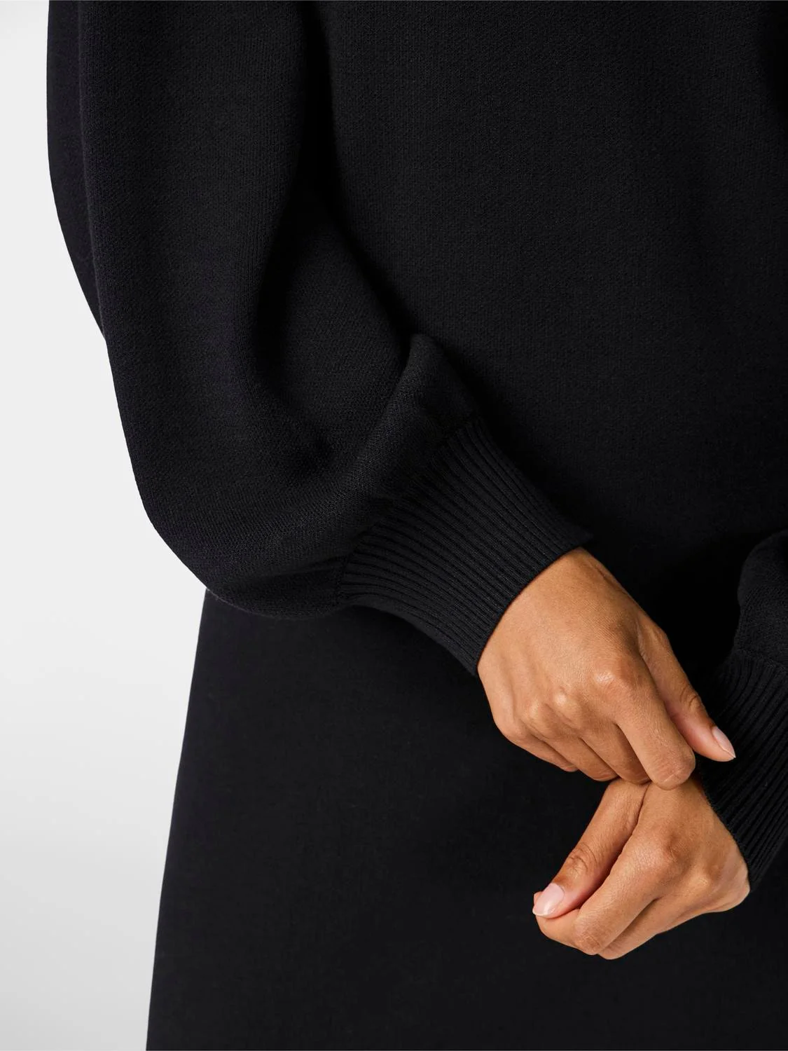 Yasfonny Ls Knit Dress Black - Image 4