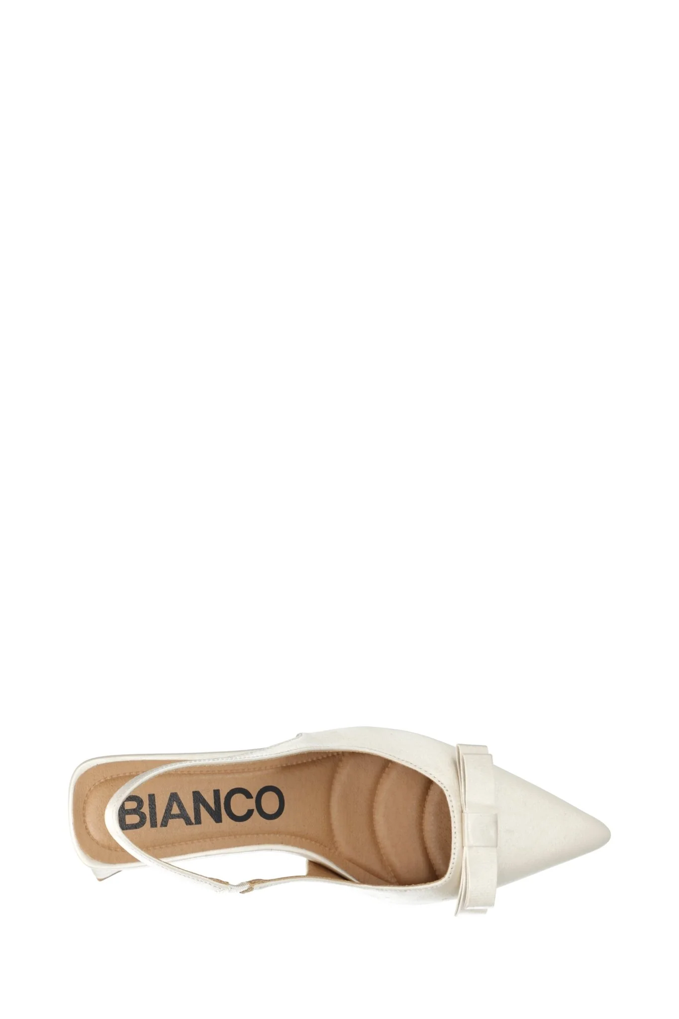 Biamaralyn Bow Slingback Satin Off White - Image 5