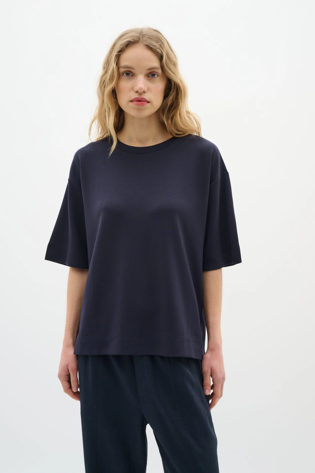 Pannie Oversize Tshirt Marine Blue - Image 2
