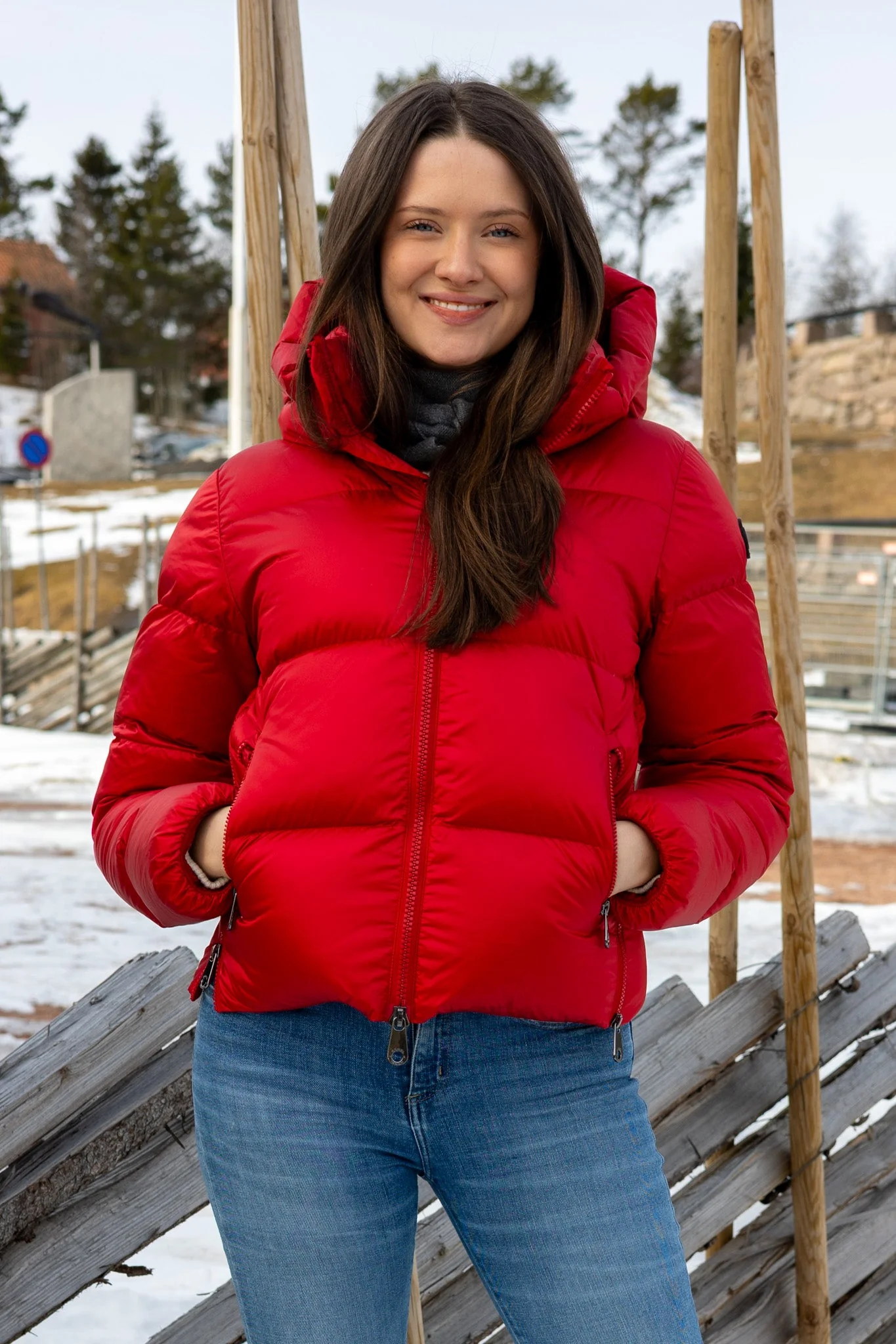 Val Cenis Short Jacket Bright Red