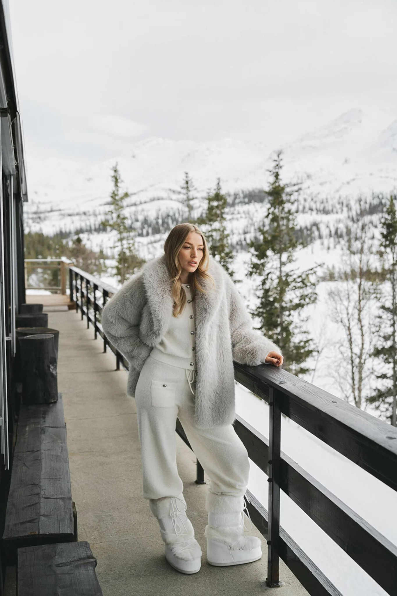 Sankt Moritz Knitted Trousers Snow White