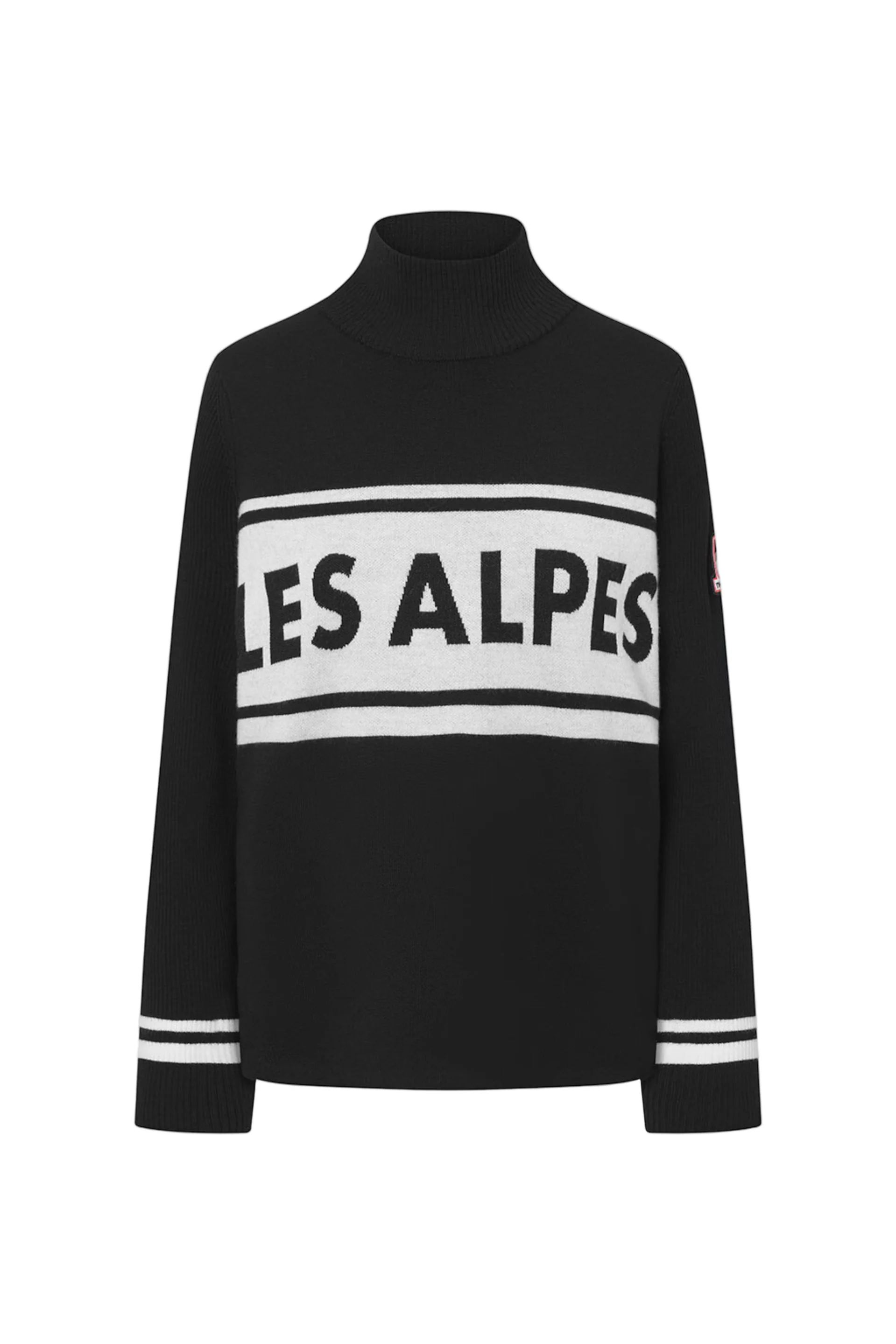Les Alpes Knitted Sweater Black - Image 2