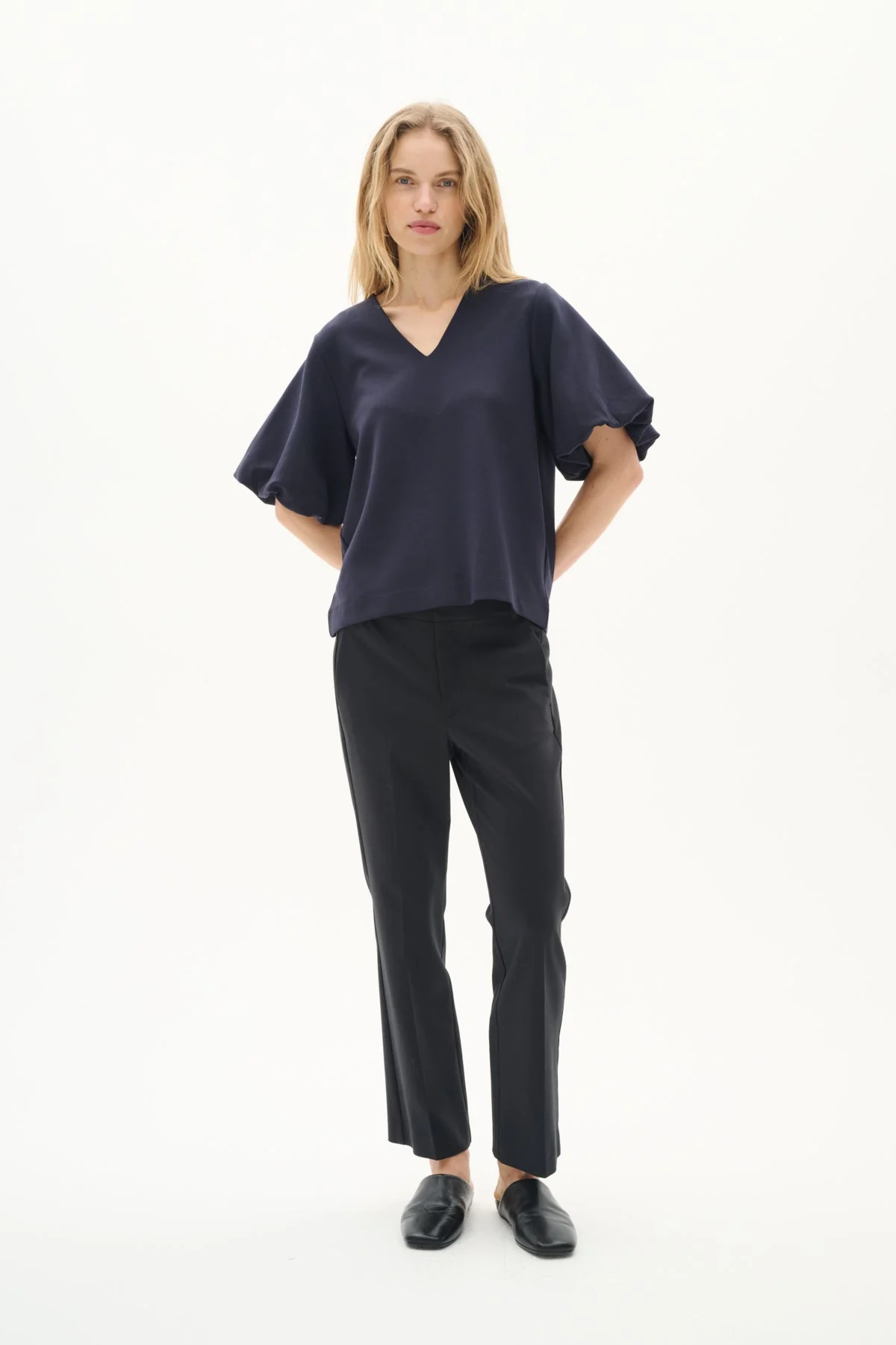 Henniehiw Vincent Balloon Tshirt Marine Blue - Image 3