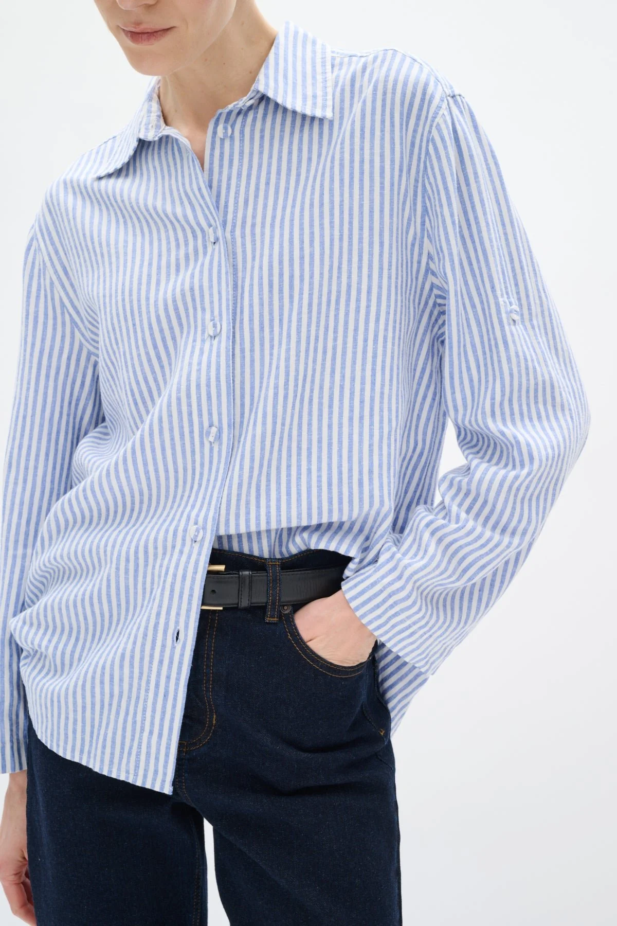 Rimoneiw Shirt Blue / White - Image 11