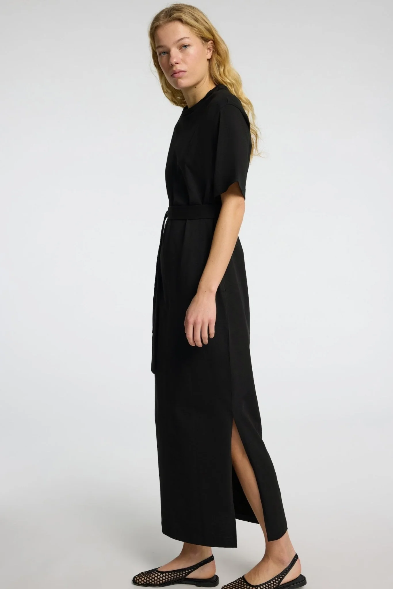 Essential Ss Pocket Ankle Dress Black - Image 7