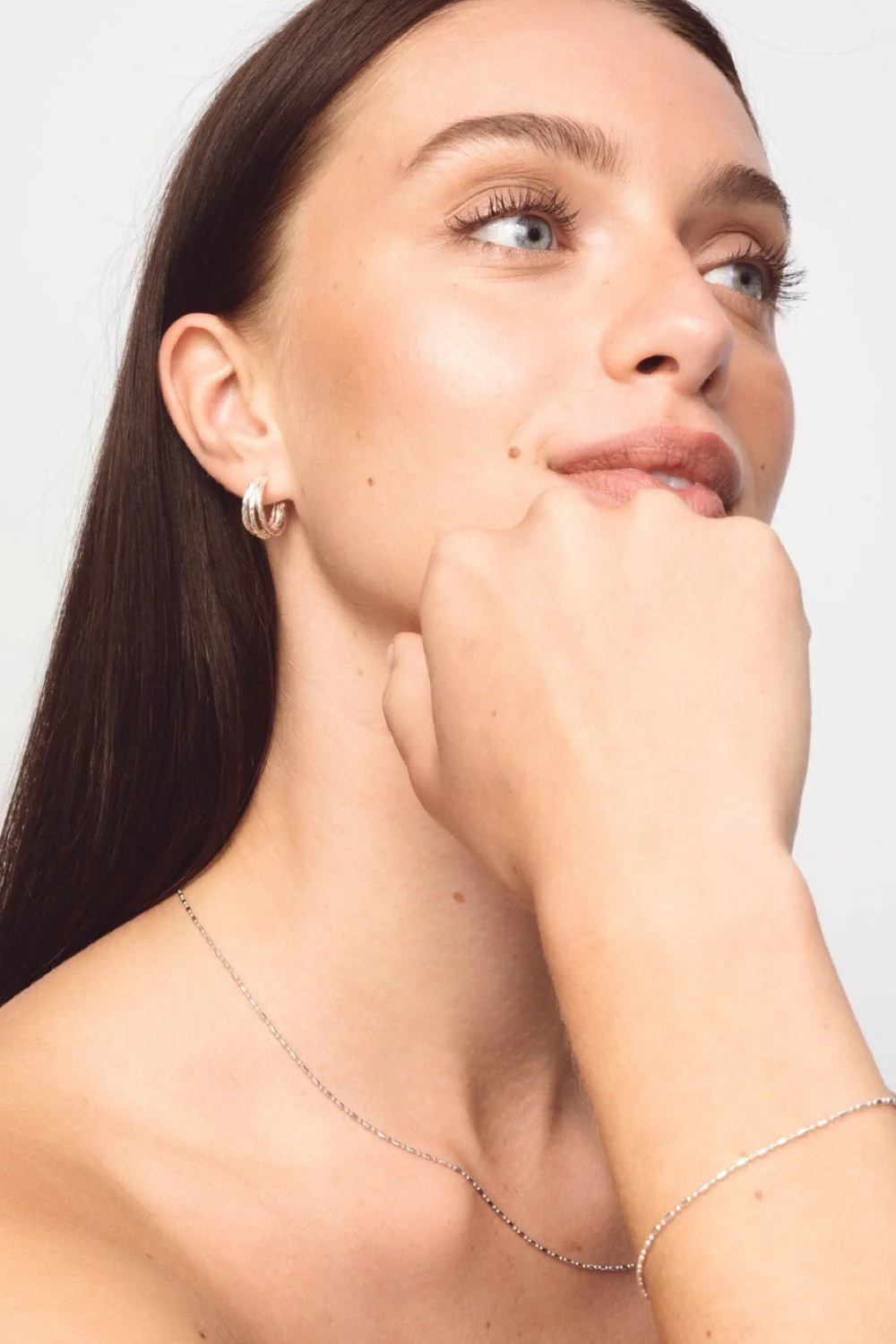 The Bead Necklace Silver - Image 2