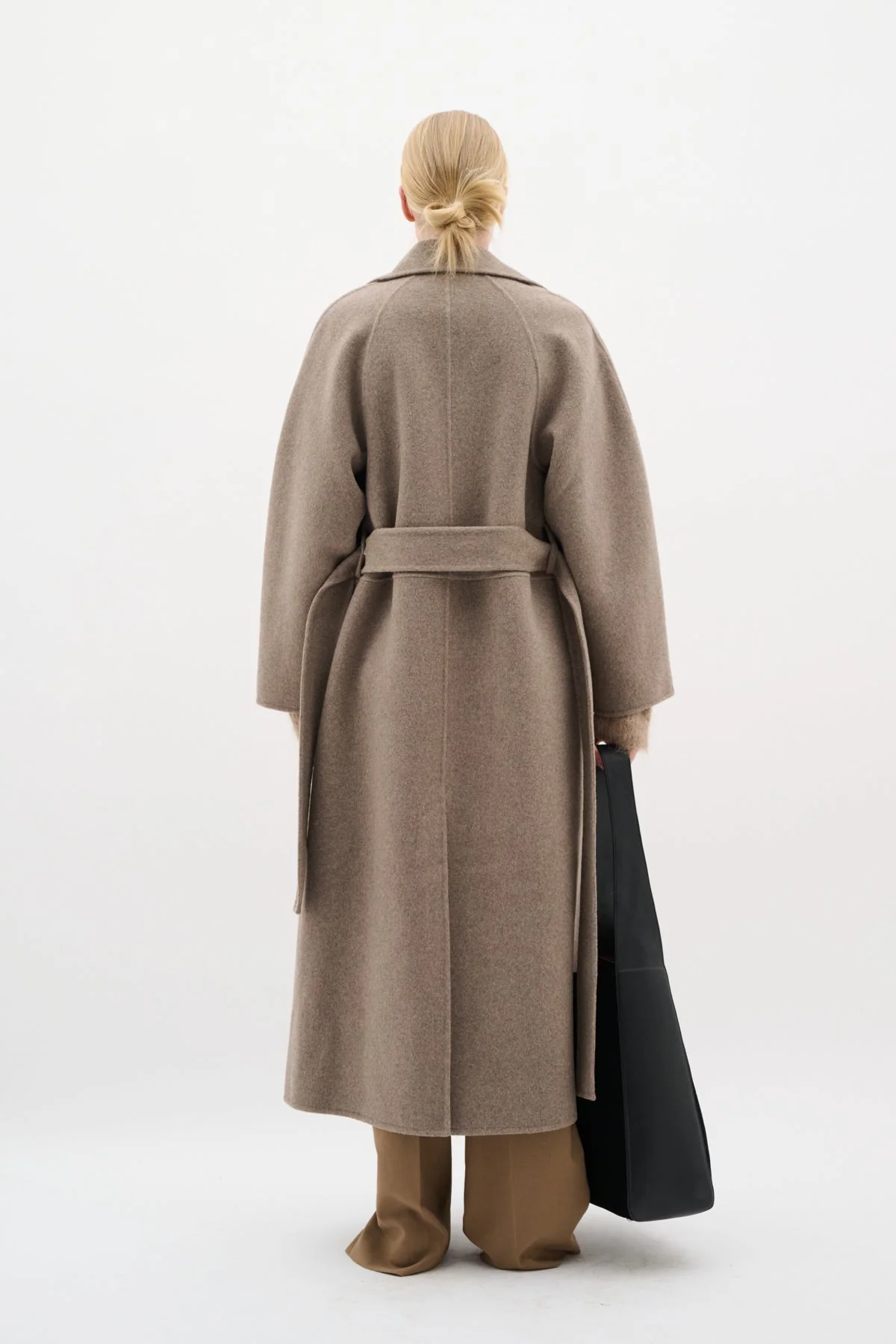 Yillaiw Long Coat Sandy Grey Melange - Image 4