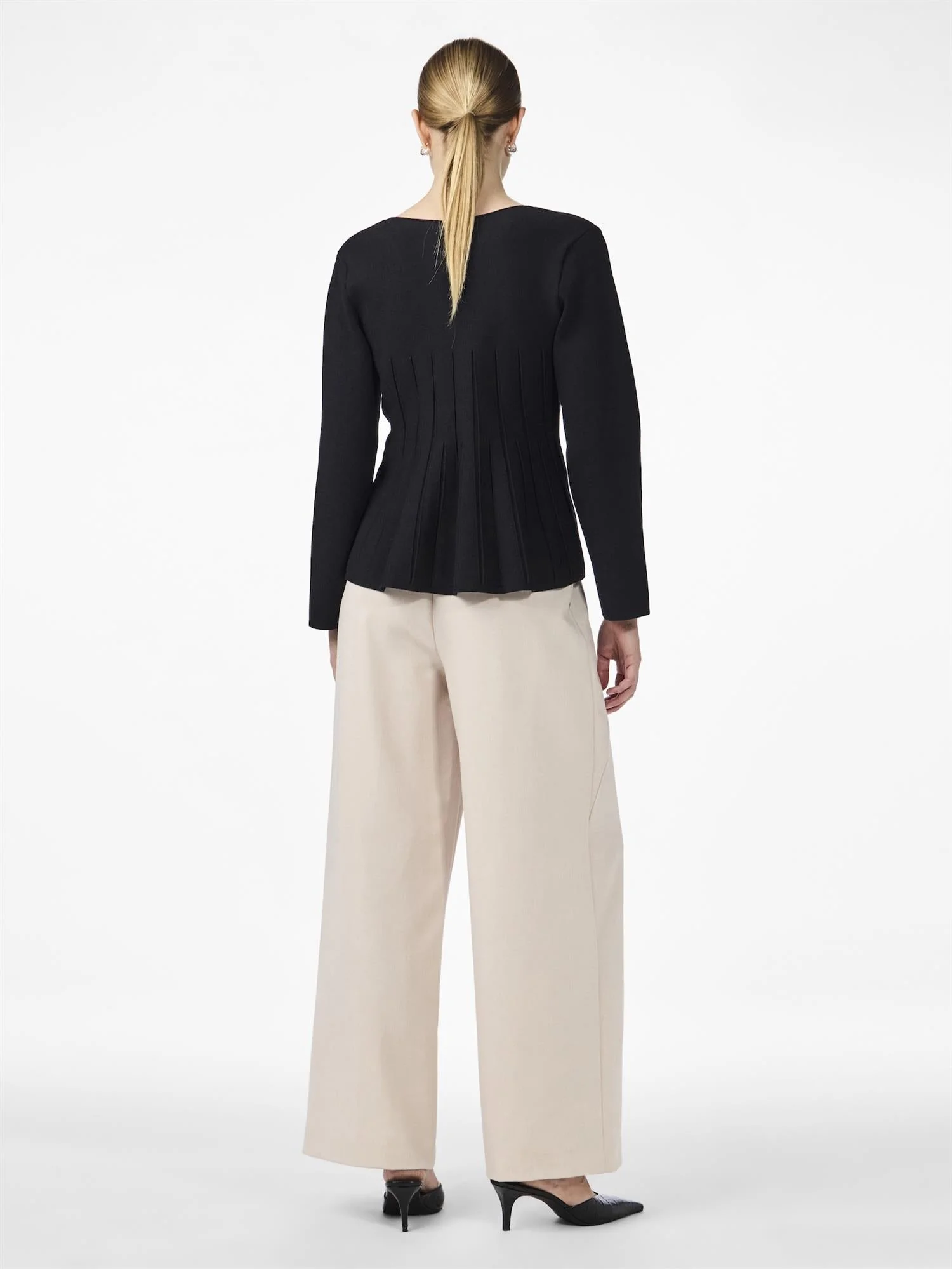Yasmikka Ls Knit Cardigan Black - Image 7
