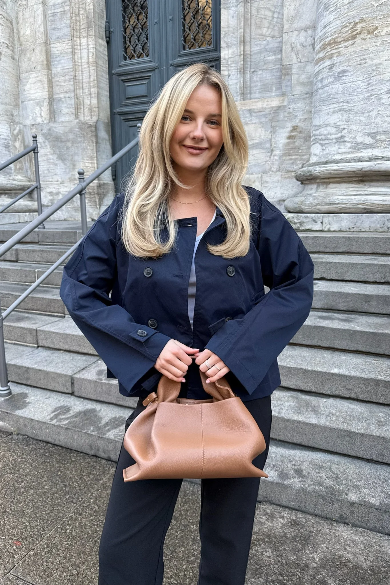 Luna Trenchcoat Navy - Image 4