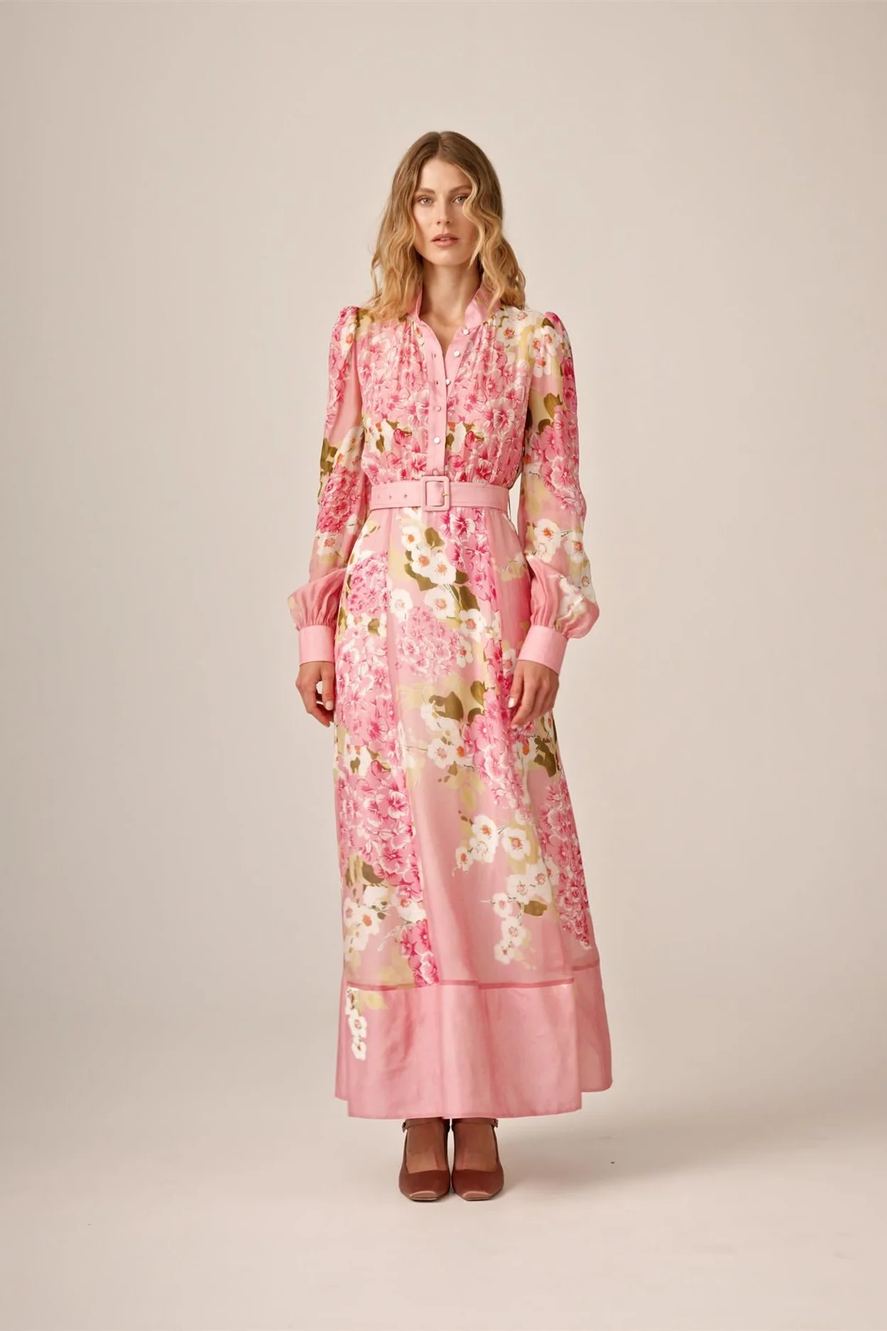 Organza Belt Dress Cherry Blossom - Image 3