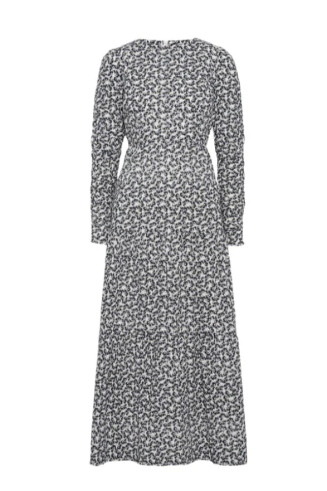 Dora Dress Navy Rosehip Print - Image 2