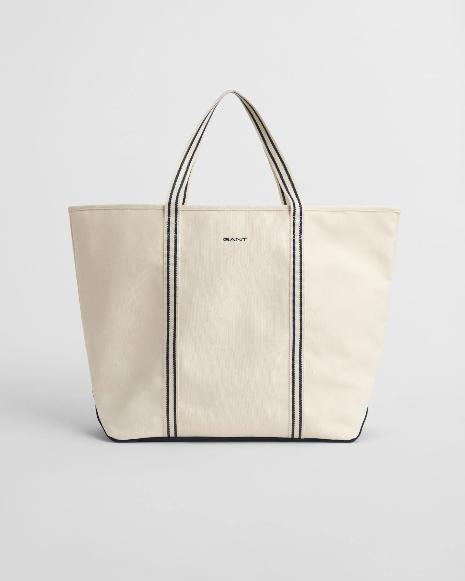 Canvas Beach Tote Bag Cream - Image 2