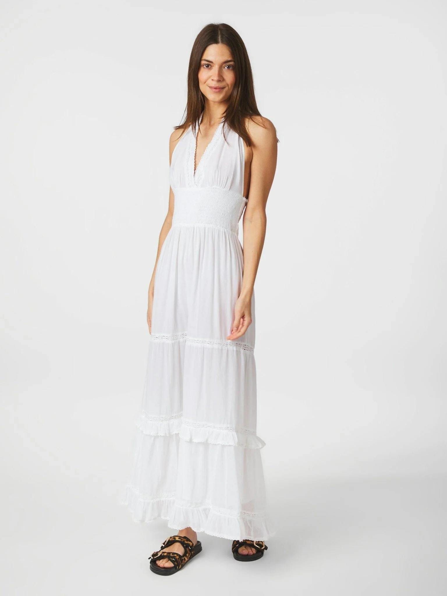 Terese S Voile Dress White - Image 6