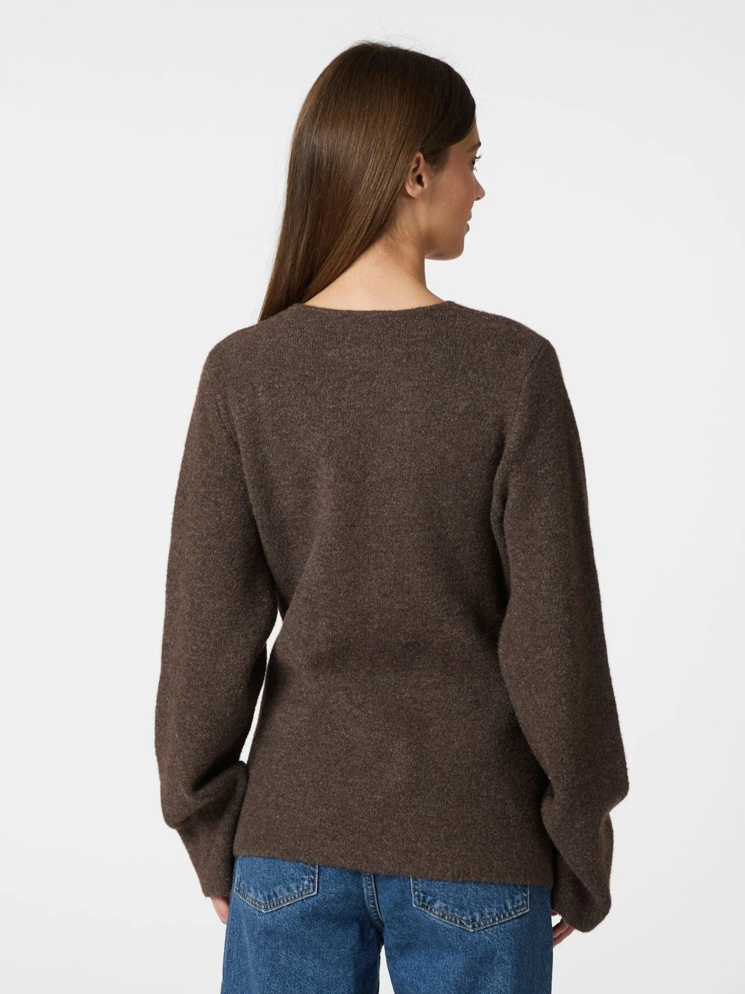 Marie Louise Knit Cardigan Brown Melange - Image 10