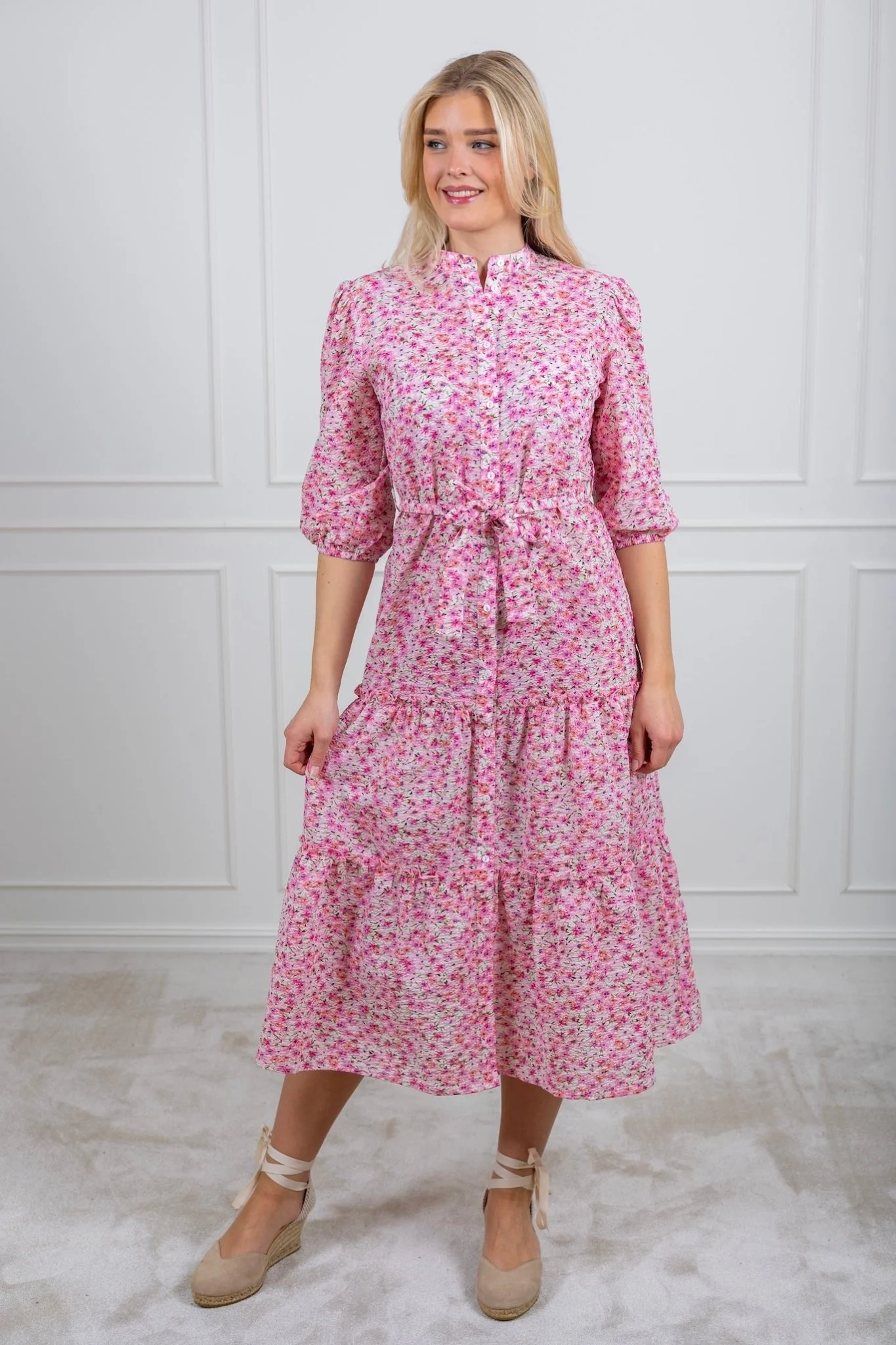 Kate Long Dress Rose/Pink/Blue