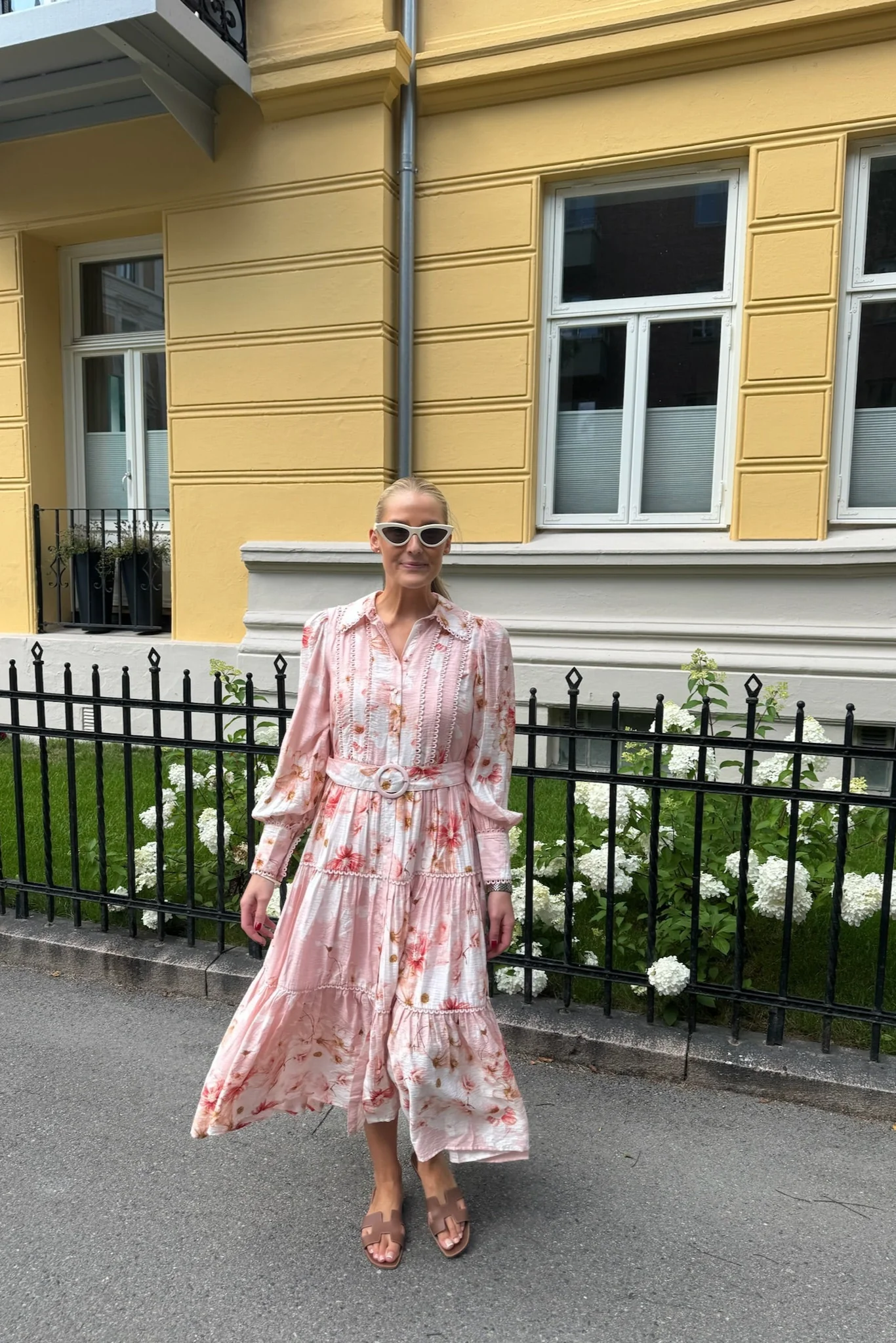 Billa Ls Long Dress Chintz Rose Billa Aop - Image 3