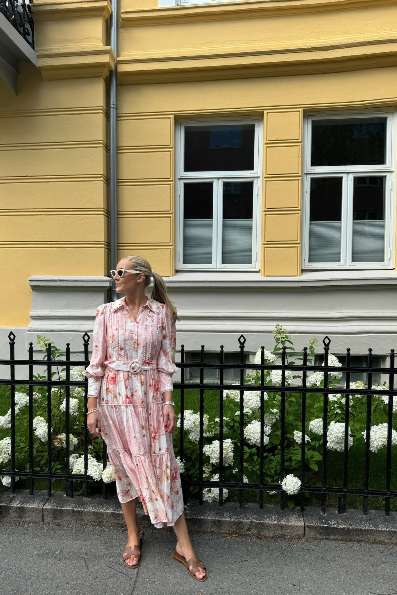 Billa Ls Long Dress Chintz Rose Billa Aop - Image 4
