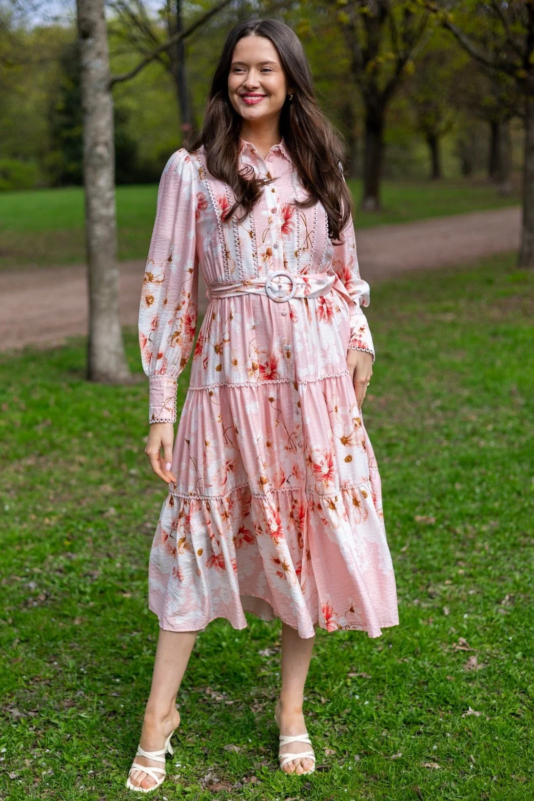 Billa Ls Long Dress Chintz Rose Billa Aop - Image 7