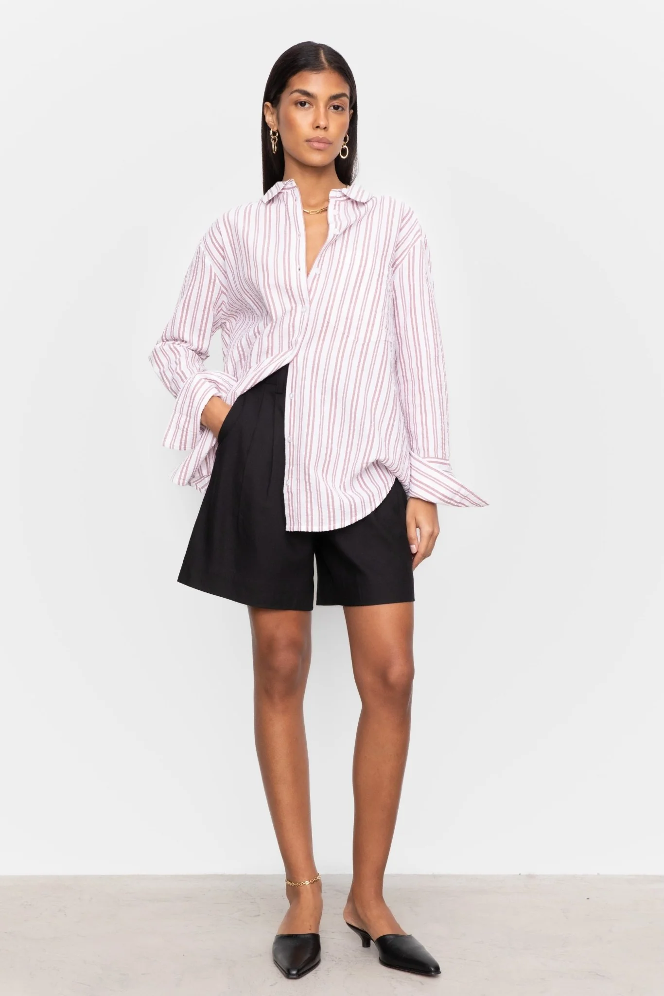 Bibi Crepe Shirt Terracotta - Image 4