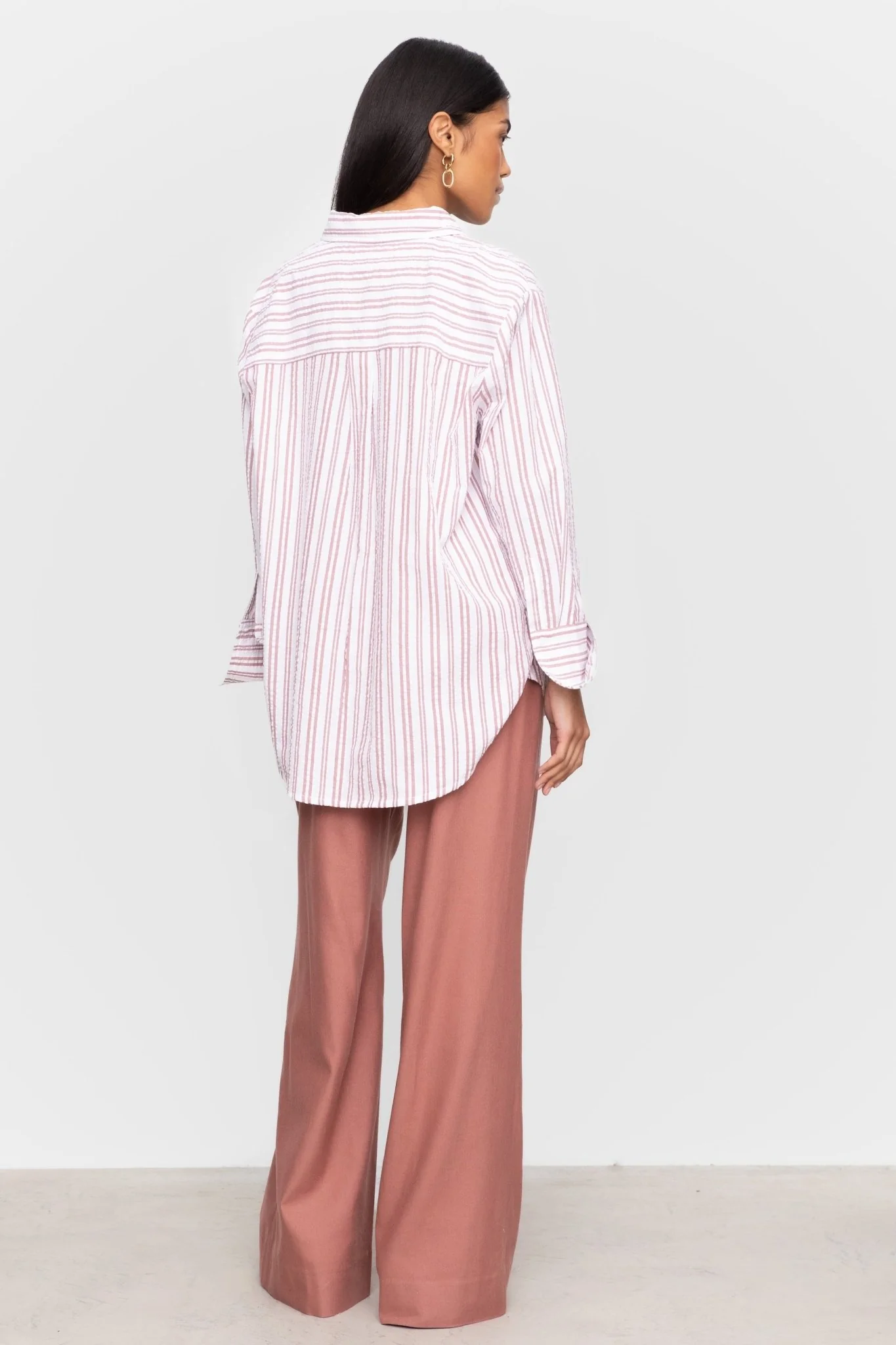 Bibi Crepe Shirt Terracotta - Image 9