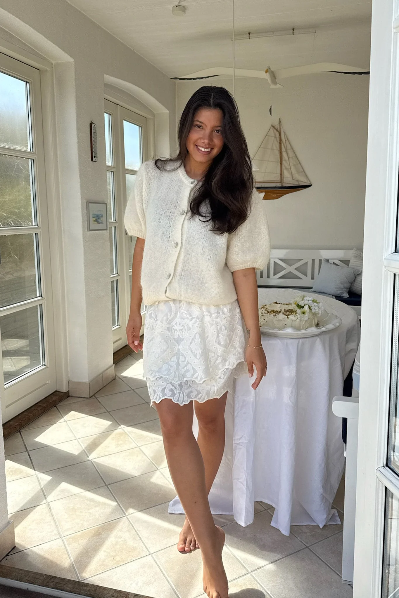 Ida Ss Cardigan White - Image 4