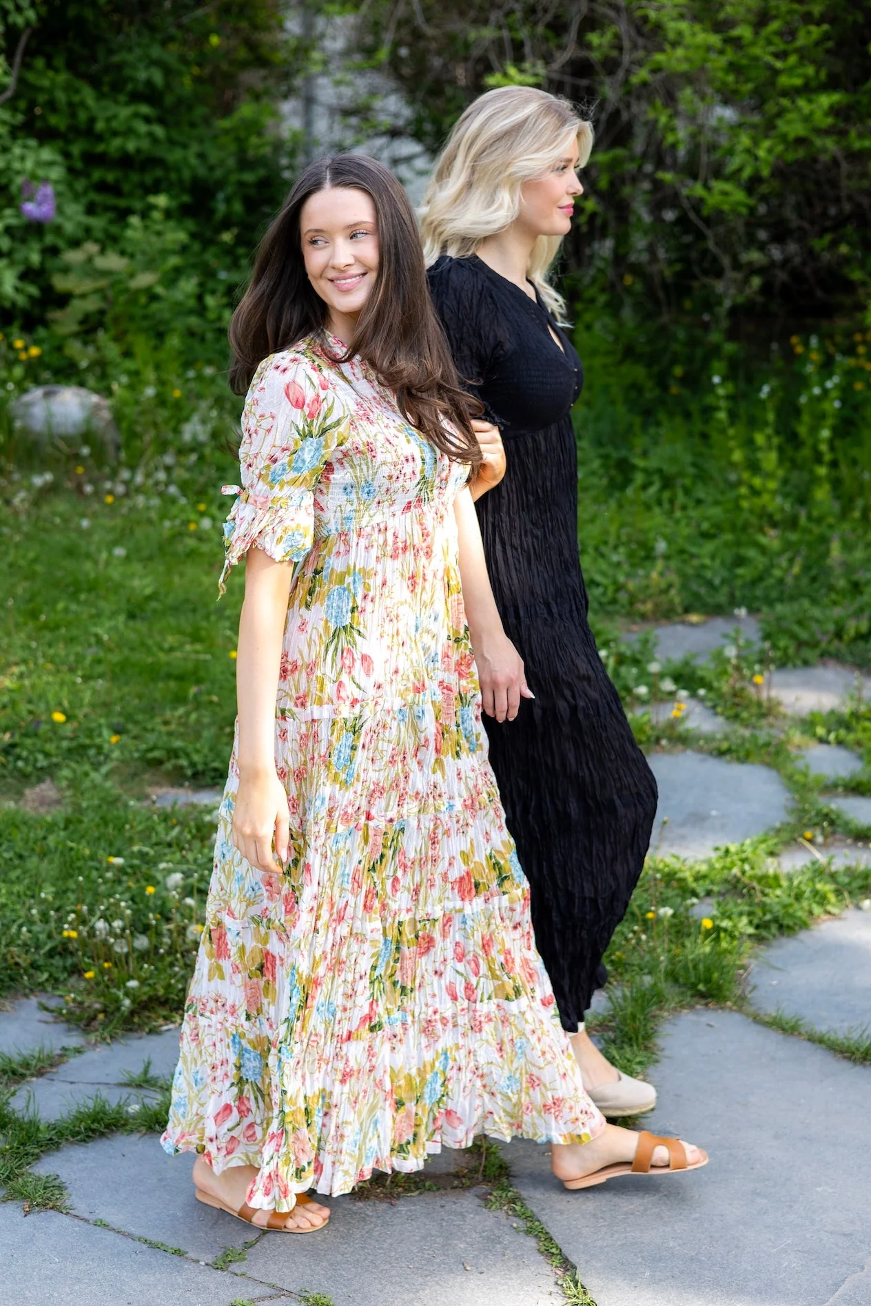 Bohemian Relaxed Dress Black - Image 4