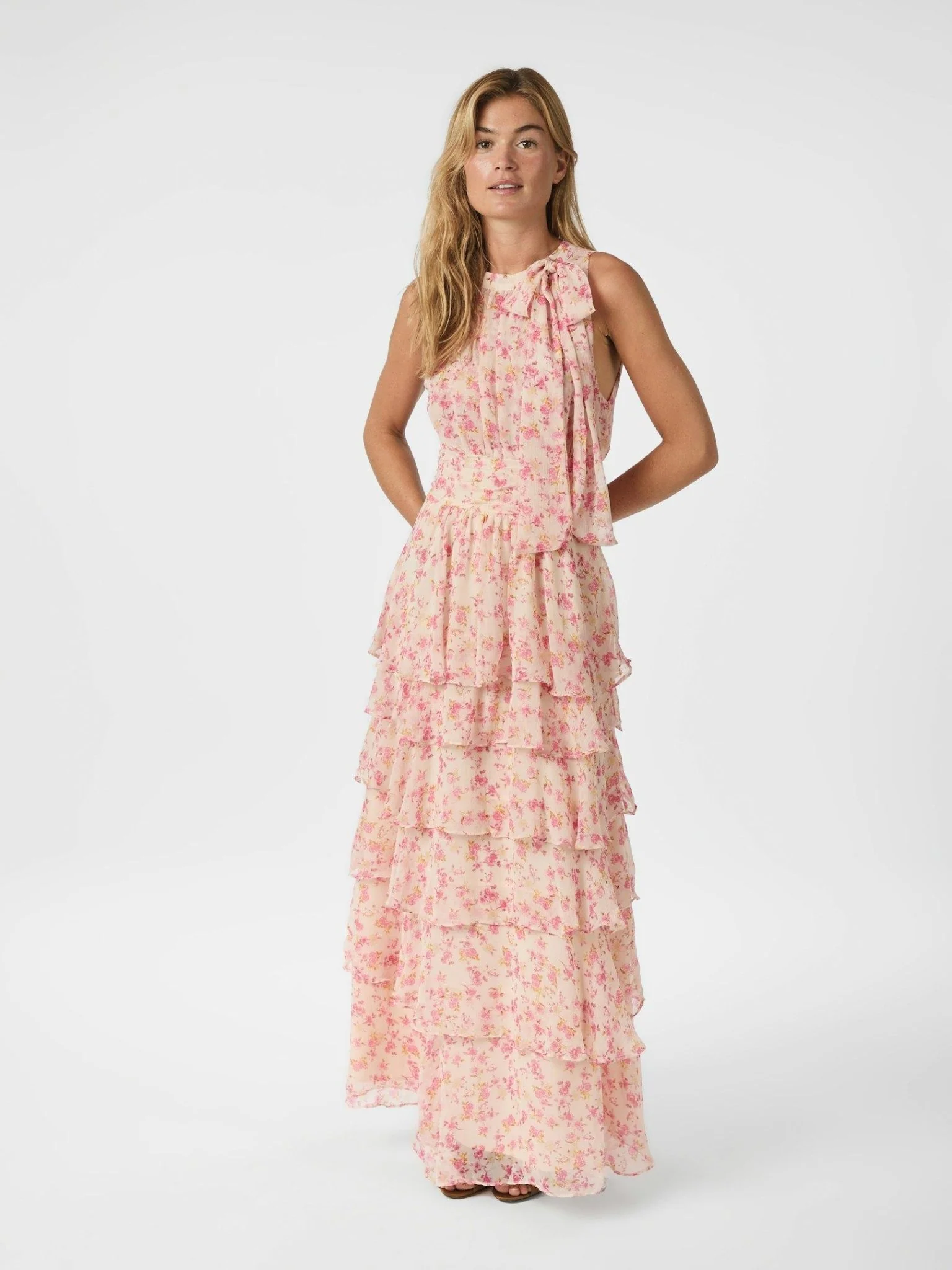 Marli Small Flower Dress Rose - Image 5