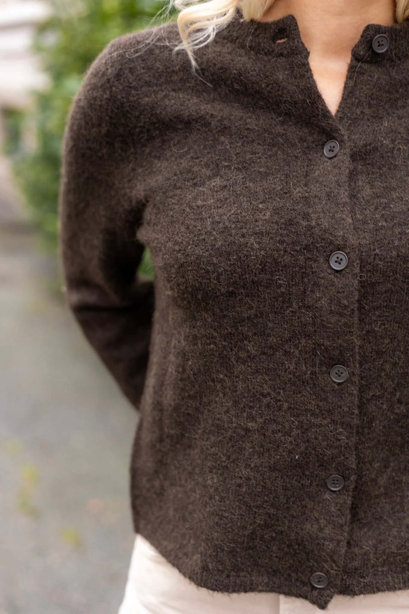 Lulu New Ls Knit Cardigan Delicioso Melange - Image 5