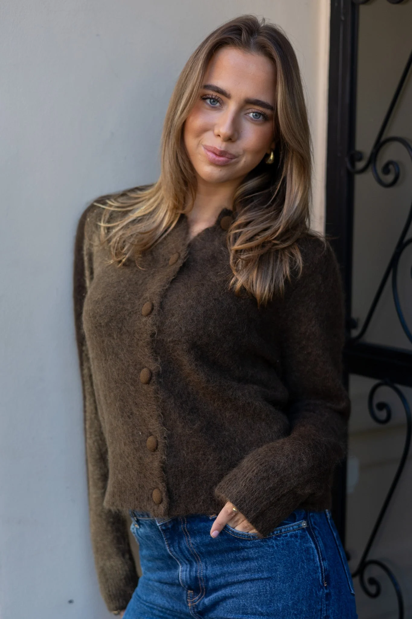 Ulla Mohair Cardigan Mocha