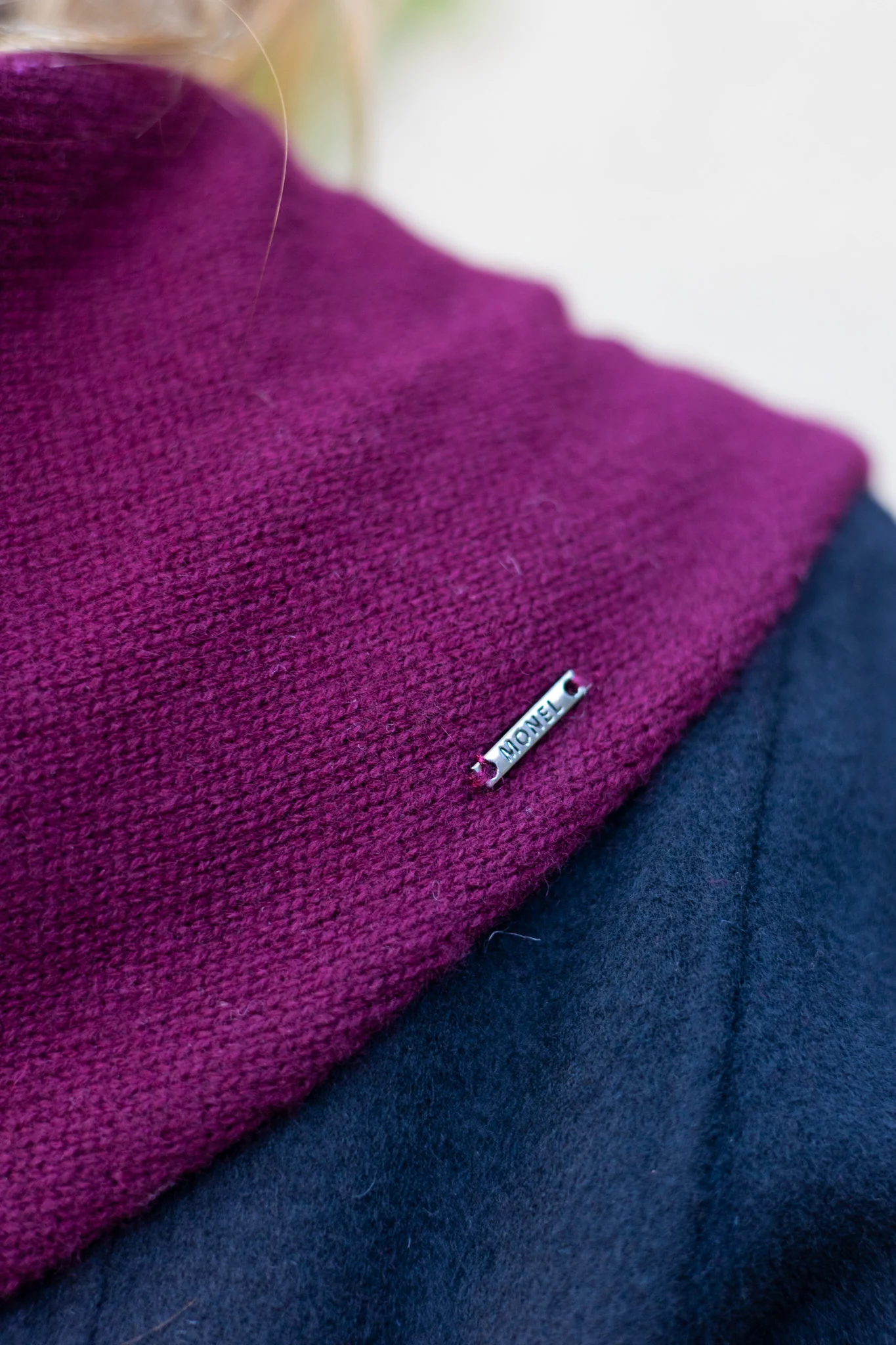 Juliet Cashmere Scarf Dark Burgundy - Image 3