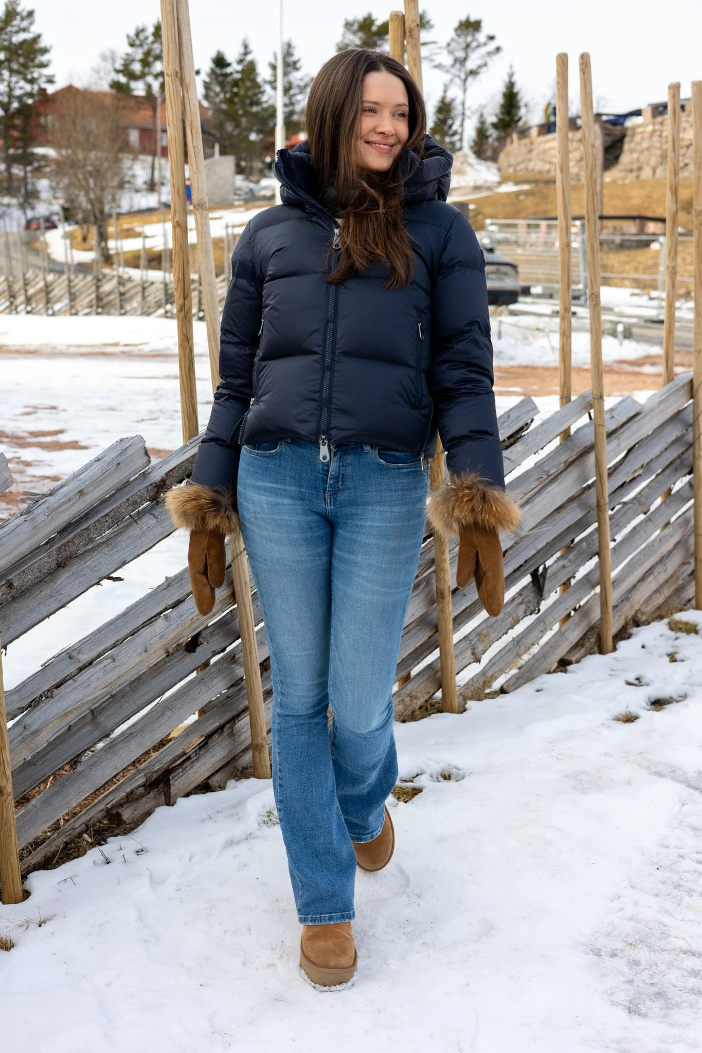 Val Cenis Short Jacket Navy - Image 2