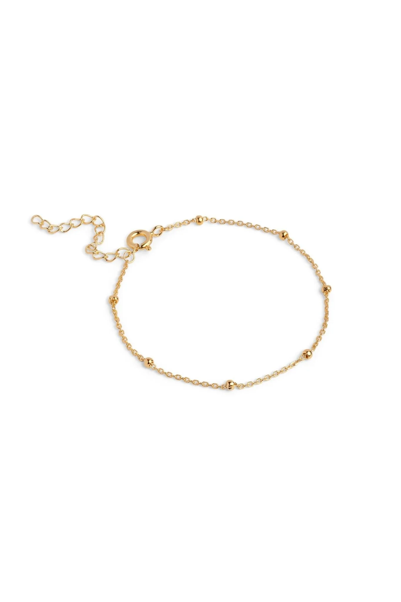 Beaded Chain Bracelets Gold