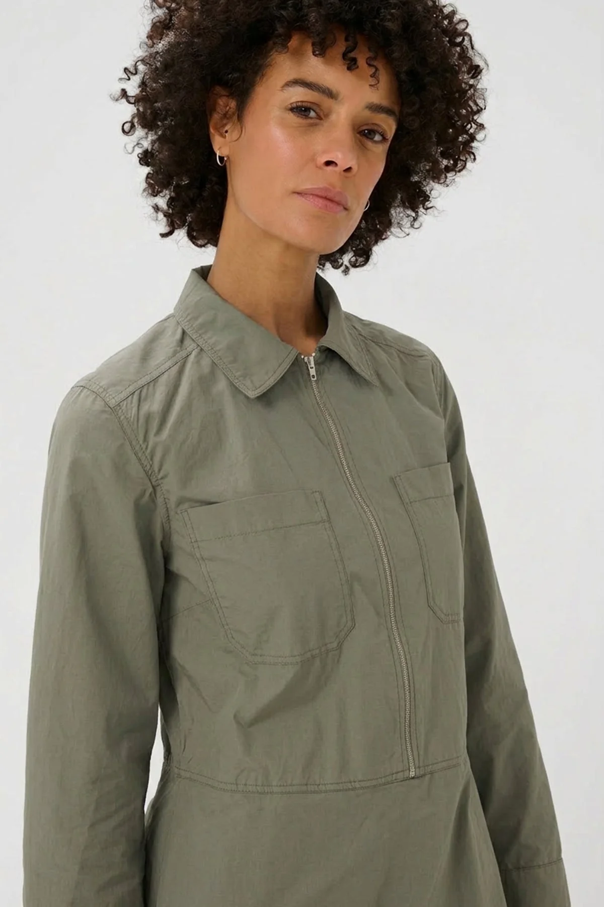 Ayse Dress Smokey Olive - Image 11