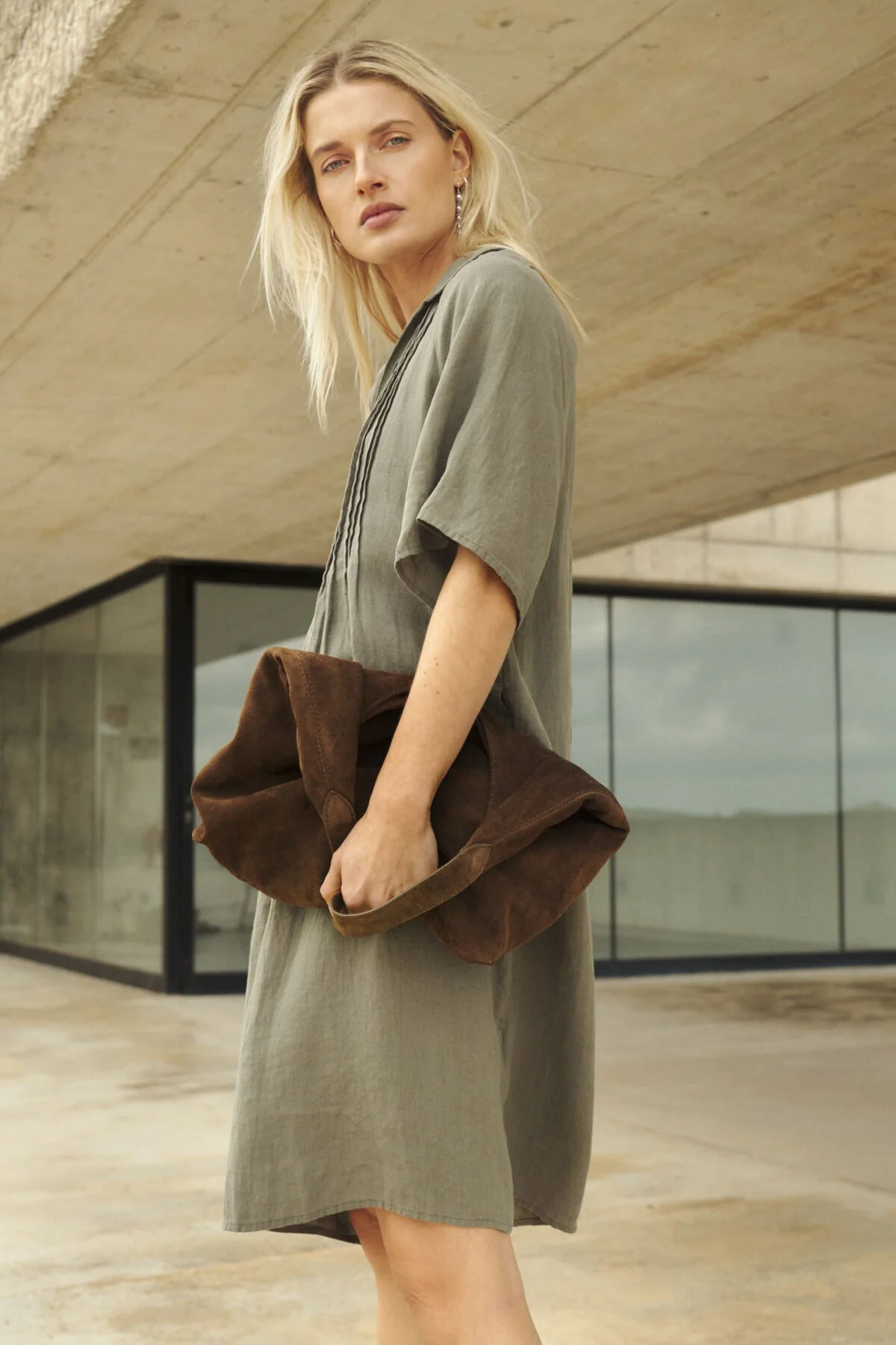 Ayla Dress Smokey Olive