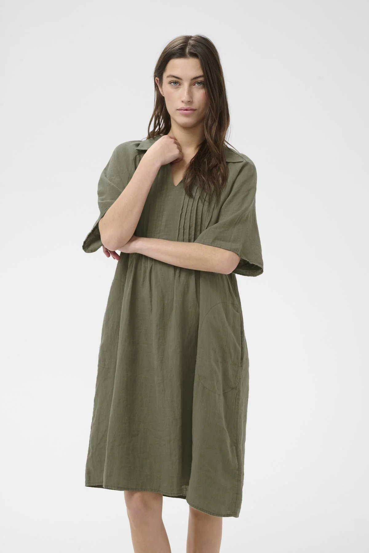 Ayla Dress Smokey Olive - Image 4