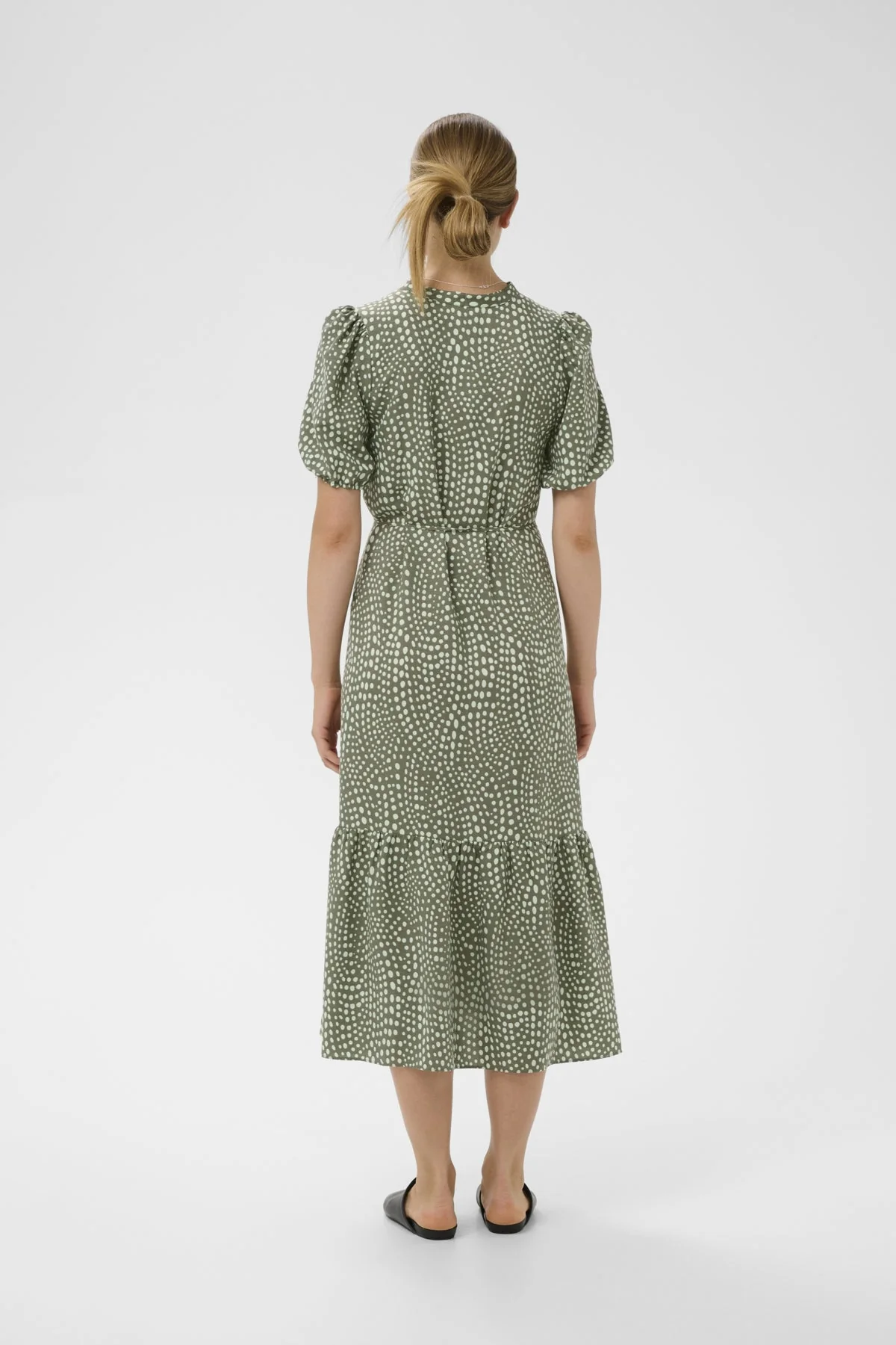 Libertyiw Dress Green Faded Dot - Image 5