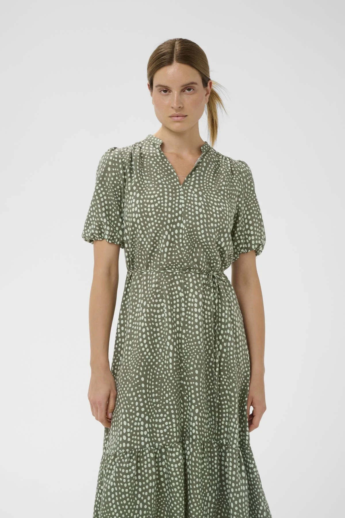 Libertyiw Dress Green Faded Dot - Image 6