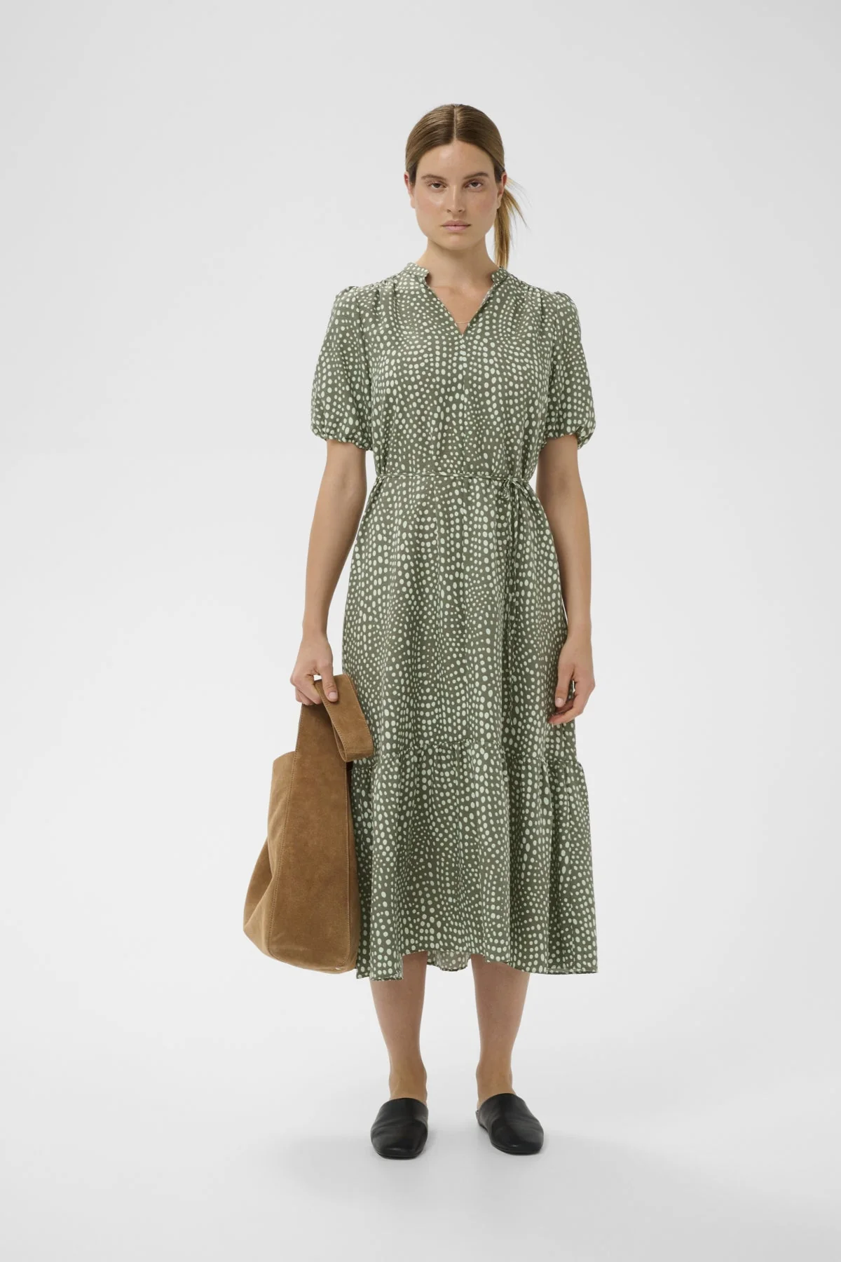 Libertyiw Dress Green Faded Dot - Image 7
