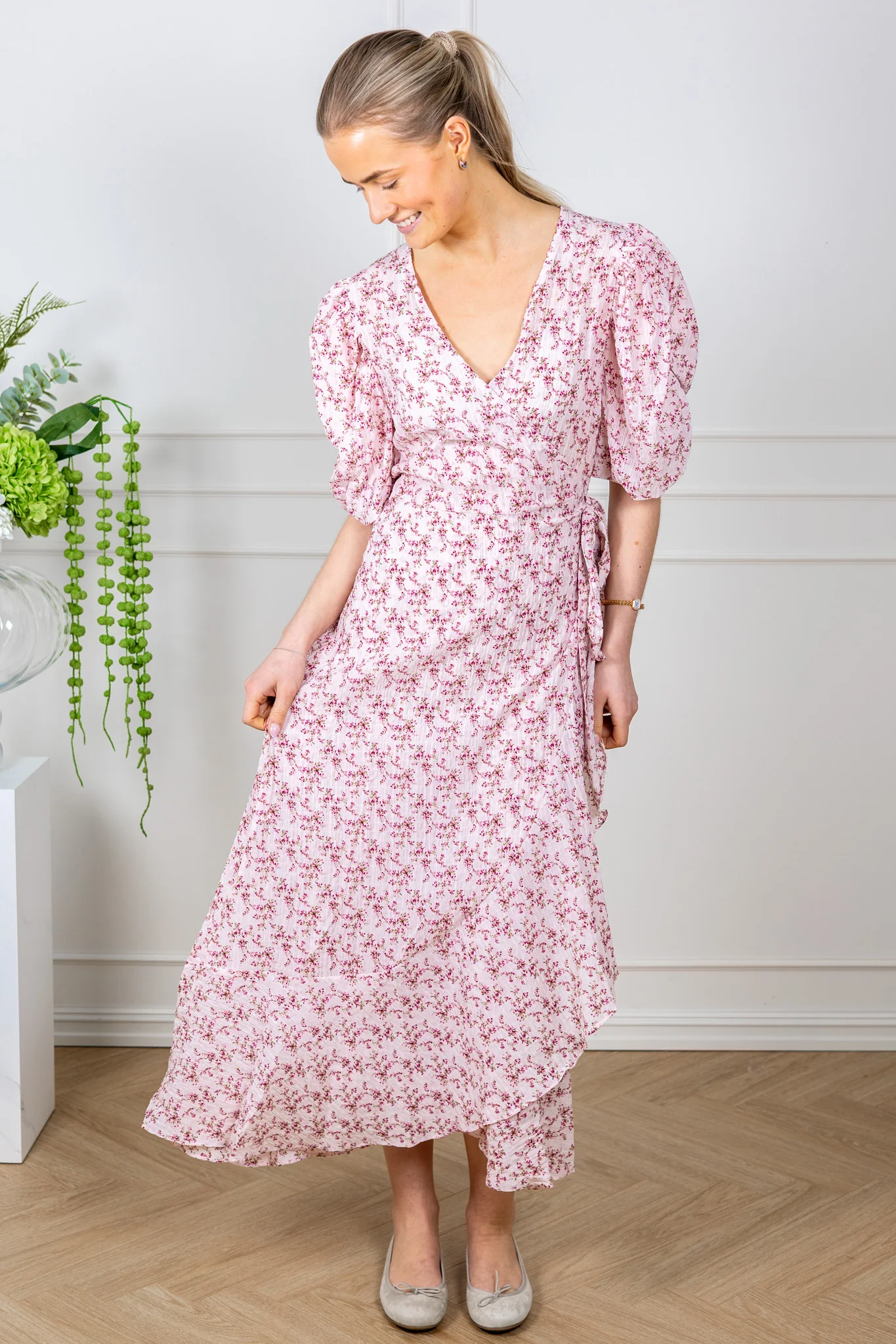 Sinda Print Dress Rose/Pink - Image 4
