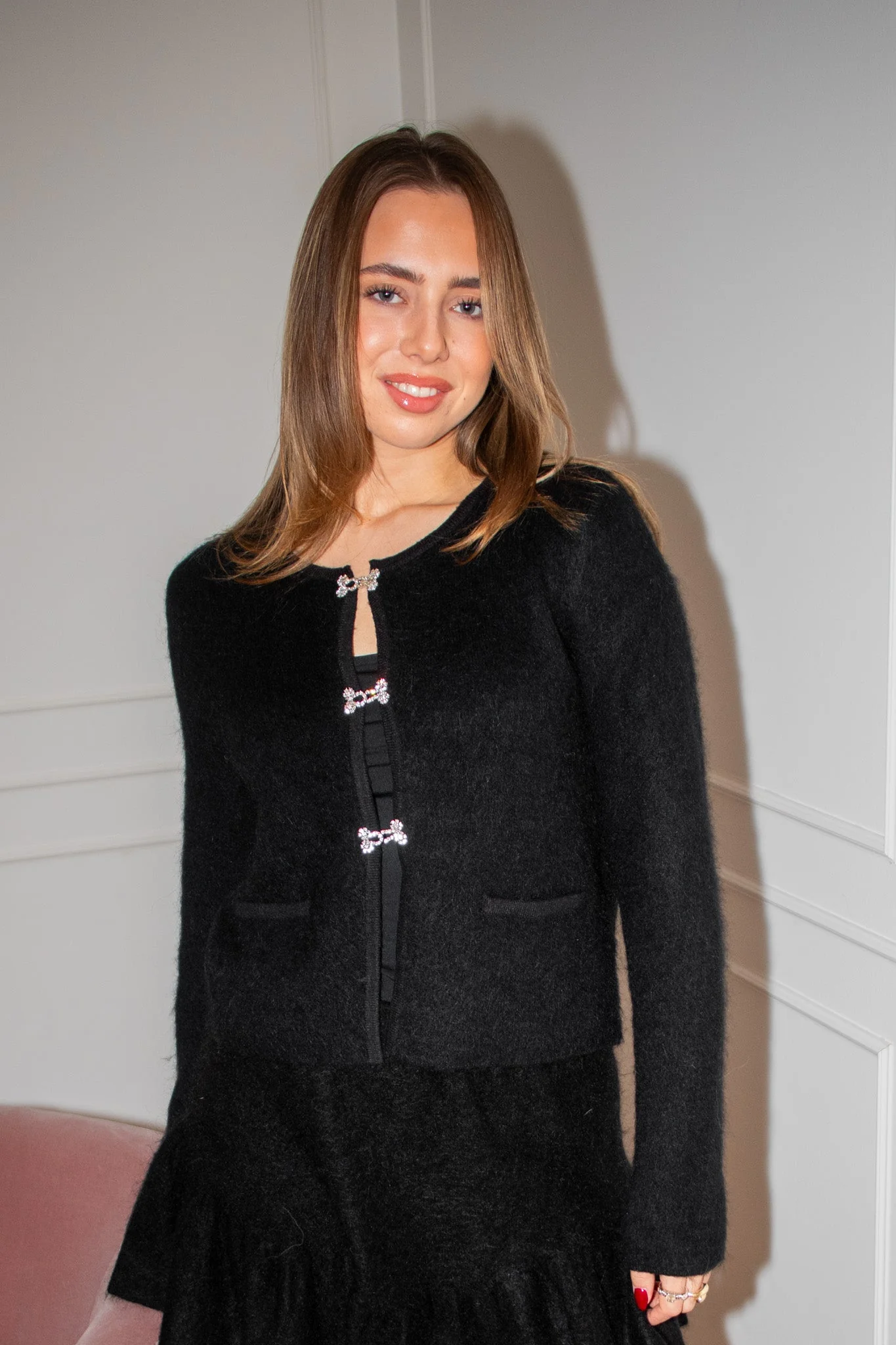 Edna Cardigan Black - Image 3
