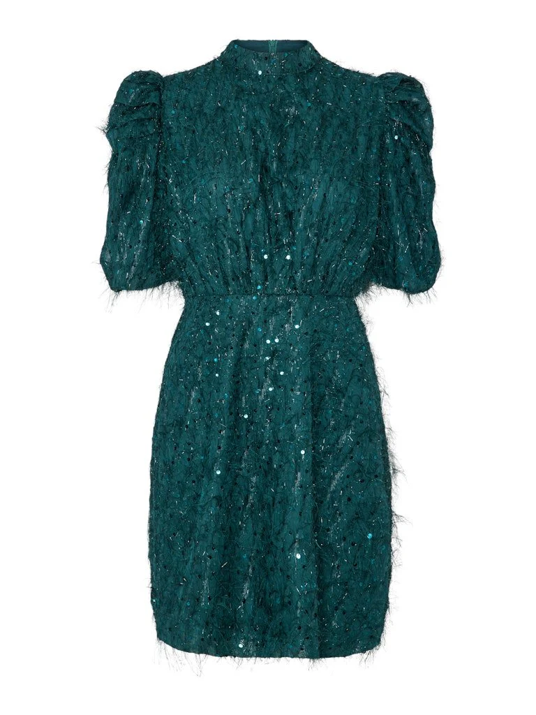 Ilza 2/4 Sequin Dress Ponderosa Pine - Image 2
