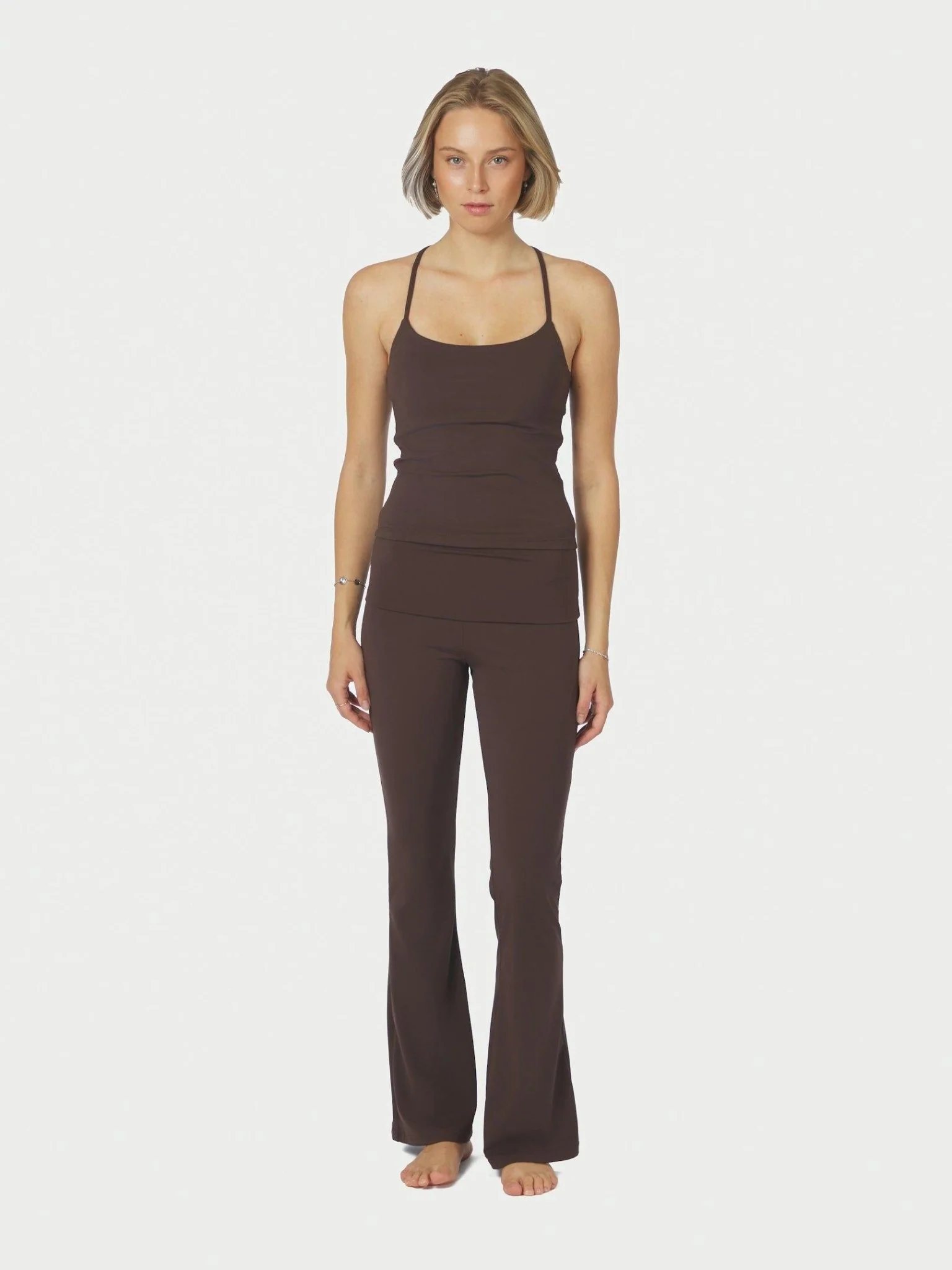 Ulianna Leggings Pants Chocolate Brown - Image 4
