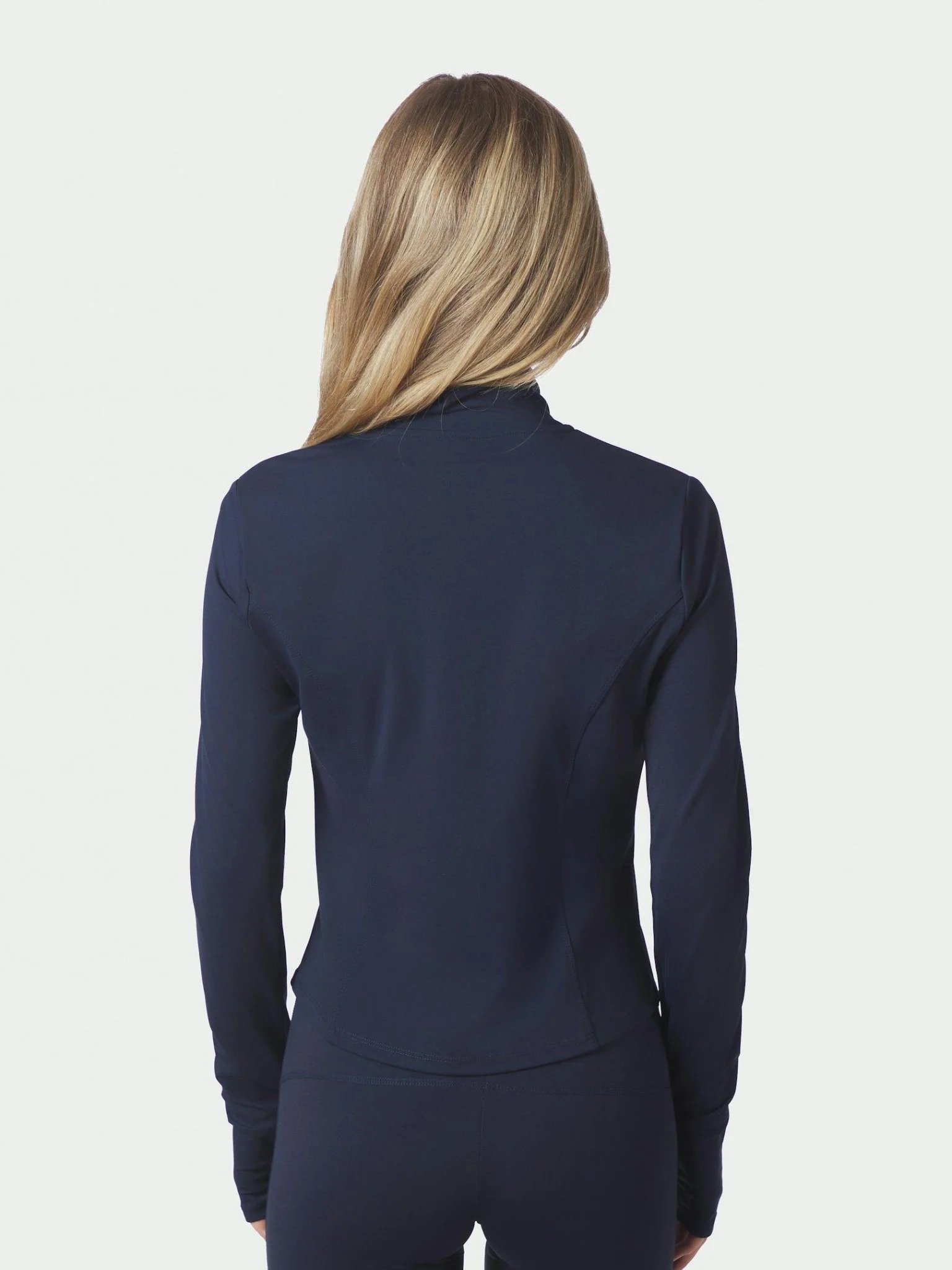 Nolana Zip Blouse Navy - Image 6