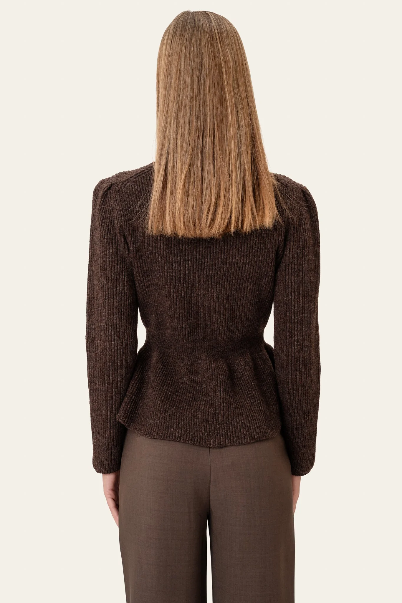 Sara Sweater Dark Brown - Image 10