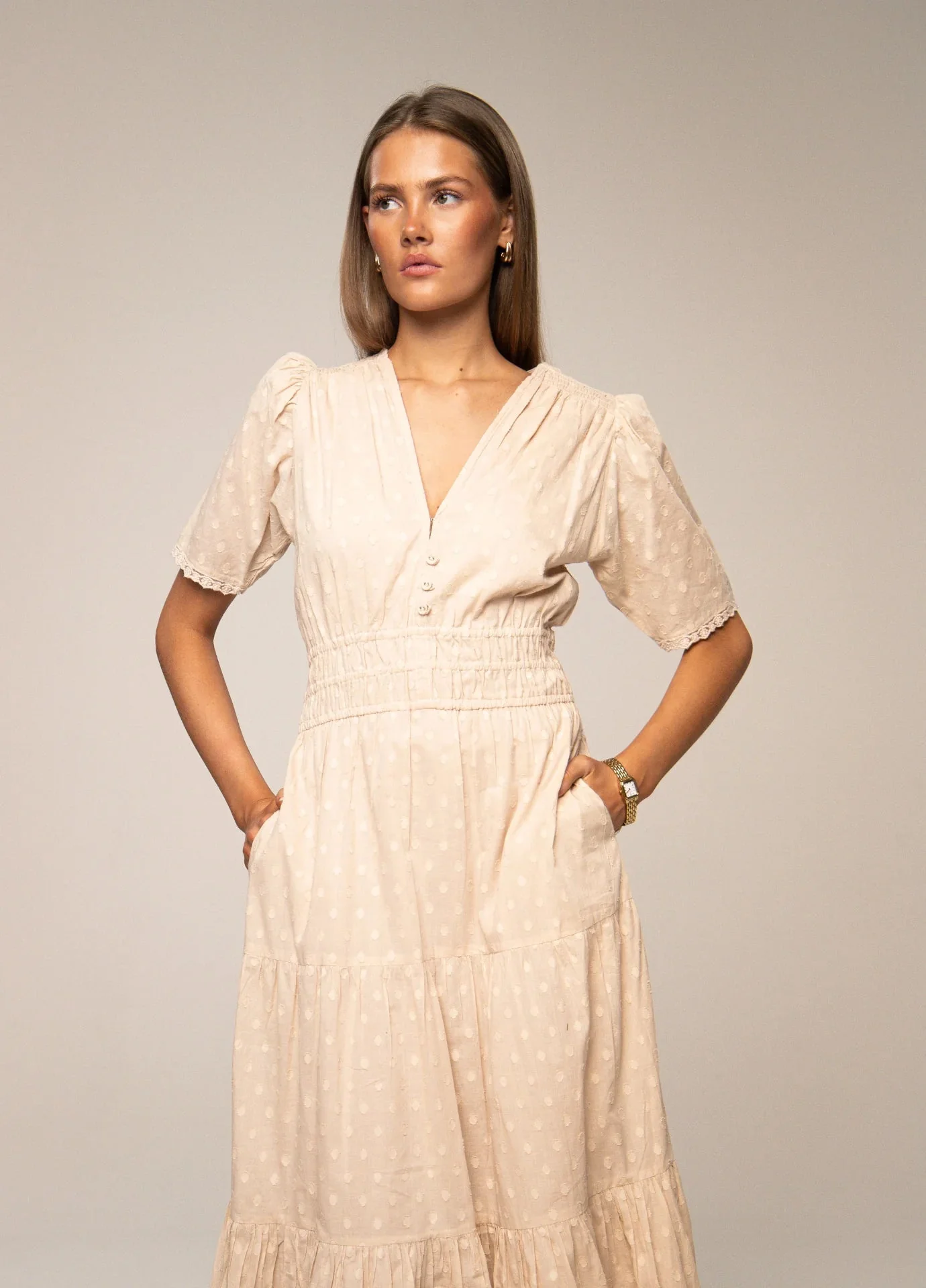 Mina Dress Cookiedough - Image 4